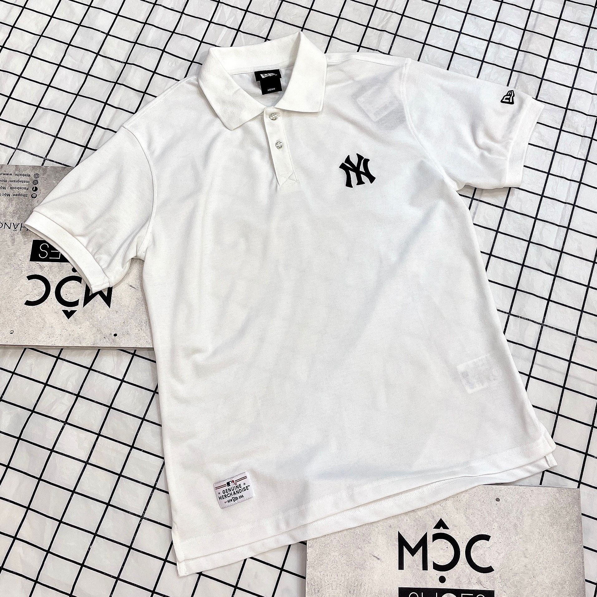 1705 - HÀNG CHÍNH HÃNG - ÁO THUN POLO NEW ERA - NY THÊU TRẮNG - CODE: 12848781