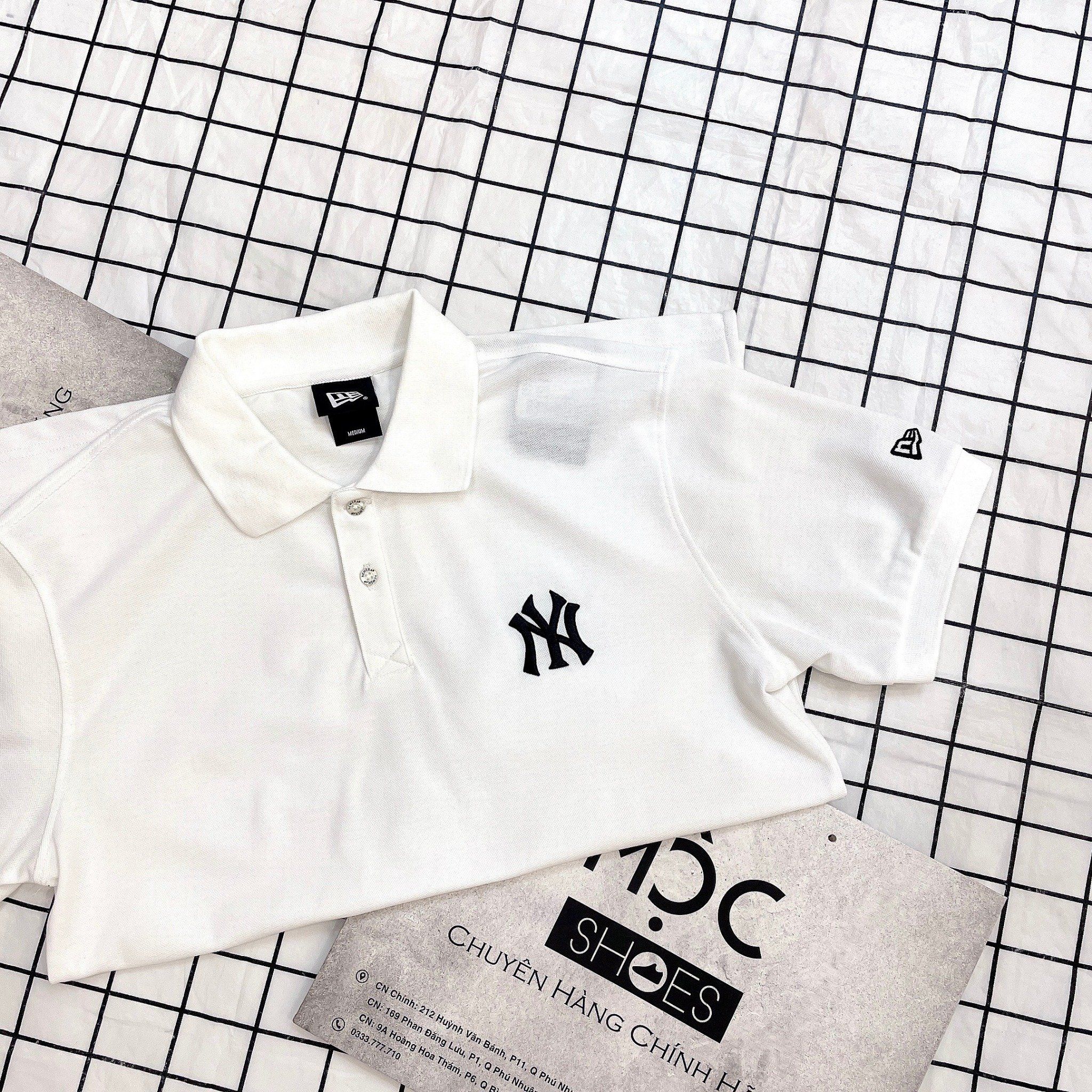  1705 - HÀNG CHÍNH HÃNG - ÁO THUN POLO NEW ERA  - NY THÊU TRẮNG - CODE: 12848781 