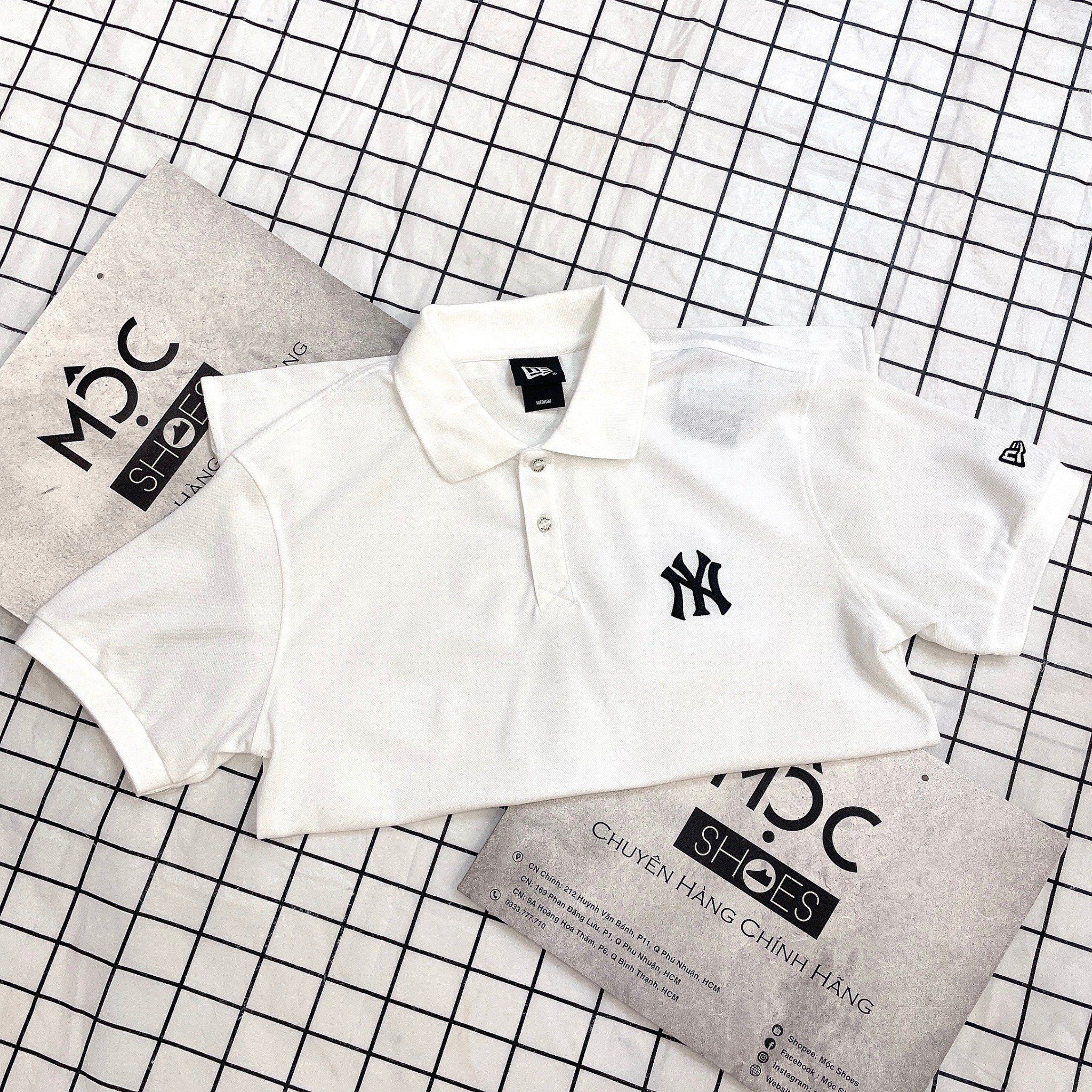 1705 - HÀNG CHÍNH HÃNG - ÁO THUN POLO NEW ERA - NY THÊU TRẮNG - CODE: 12848781