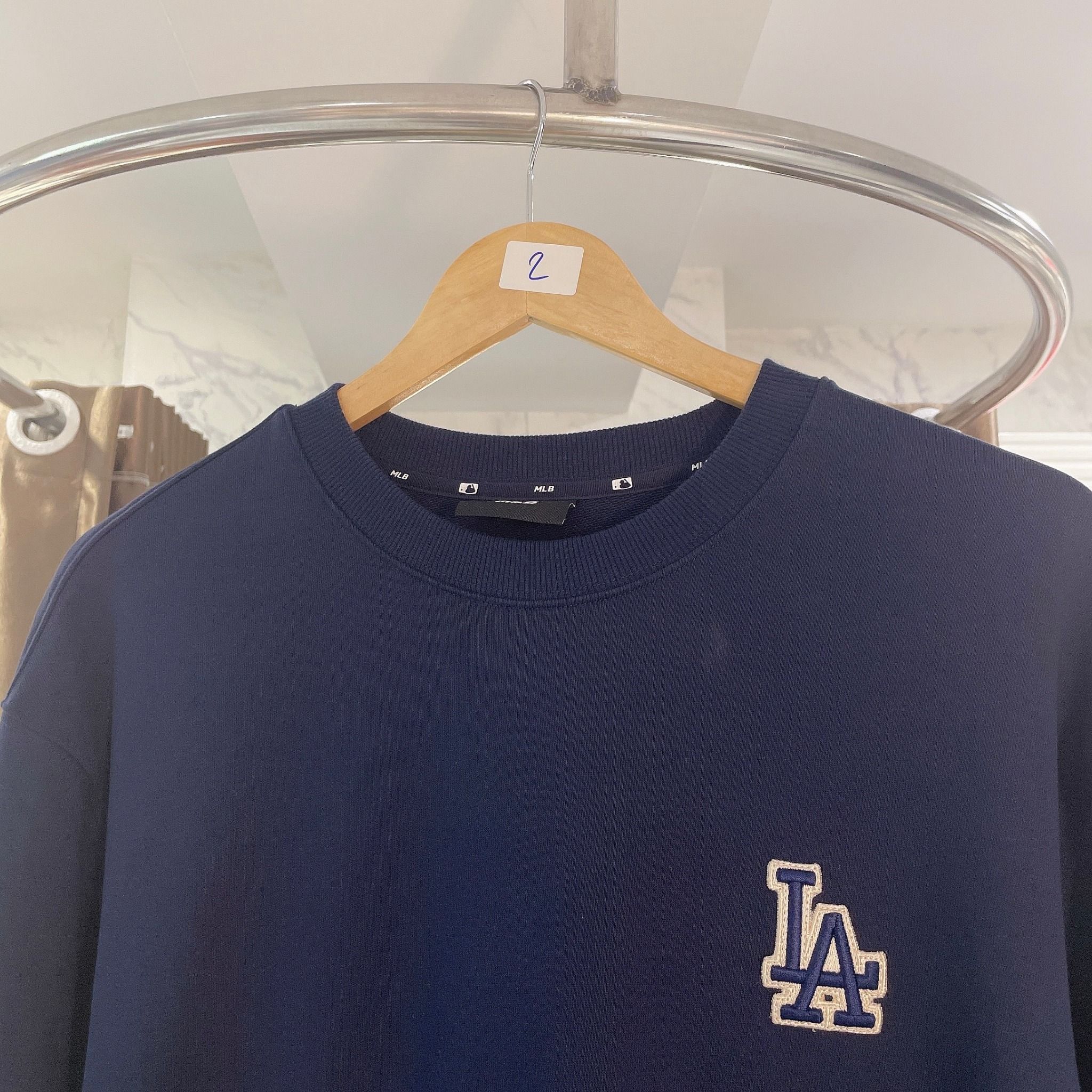 1660 - HÀNG CHÍNH HÃNG - ÁO SWEATER MLB MONOGRAM BIG LUX NY YANKEES - NAVY - CODE: 3AMTM0234-07NYD