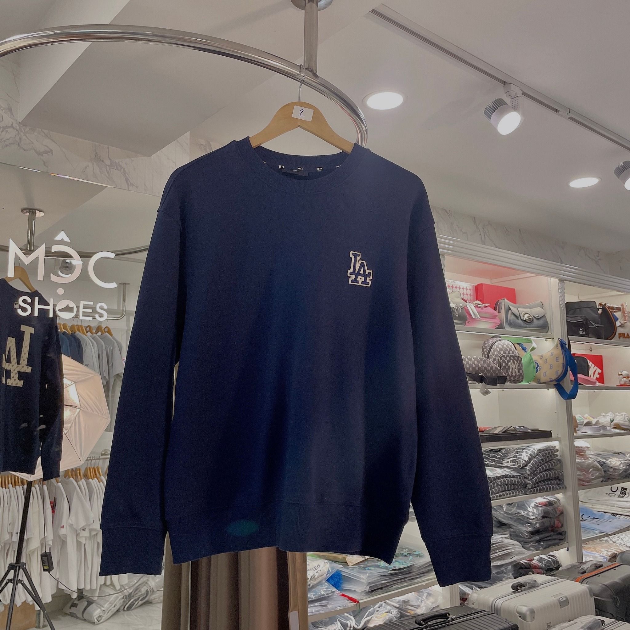 1660 - HÀNG CHÍNH HÃNG - ÁO SWEATER MLB MONOGRAM BIG LUX NY YANKEES - NAVY - CODE: 3AMTM0234-07NYD