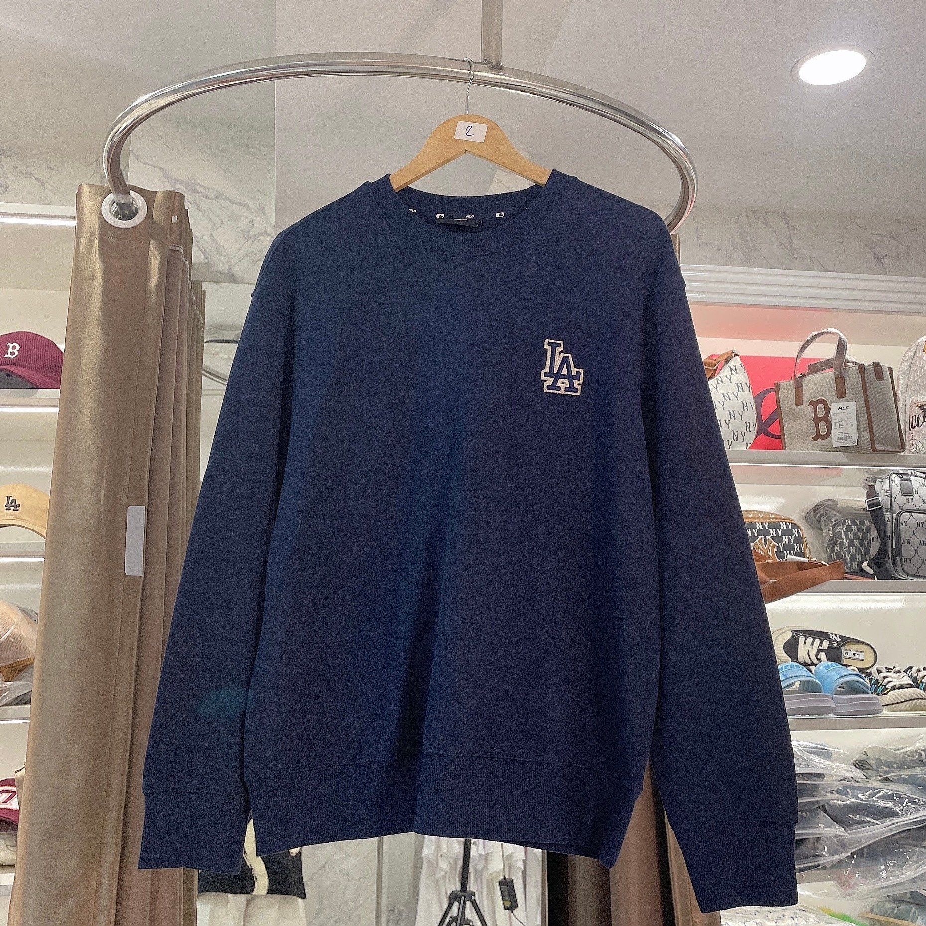 1660 - HÀNG CHÍNH HÃNG - ÁO SWEATER MLB MONOGRAM BIG LUX NY YANKEES - NAVY - CODE: 3AMTM0234-07NYD