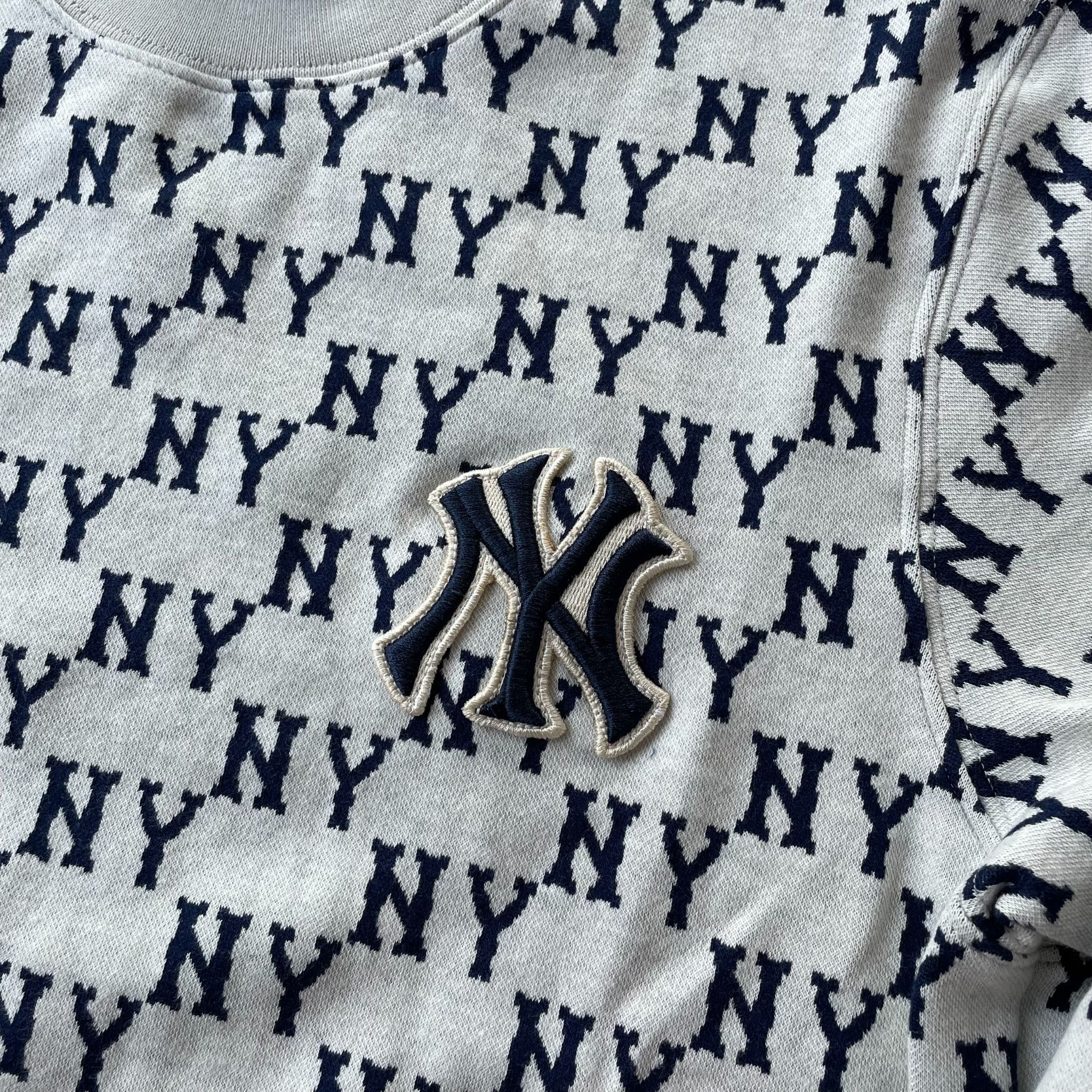 1793 - HÀNG CHÍNH HÃNG - ÁO SWEATER MLB DÍCH DẮC - XÁM LÔNG CHUỘT