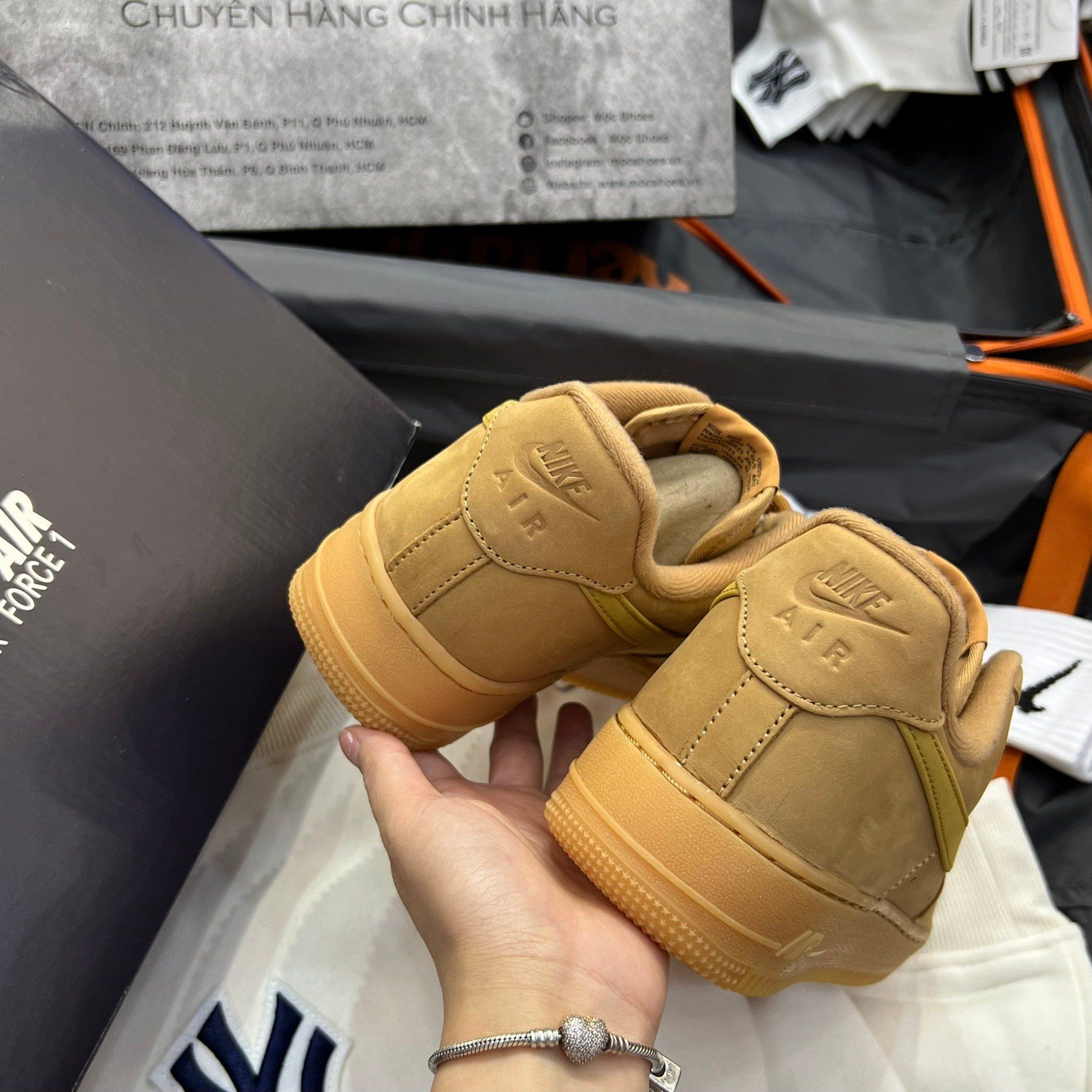 1988 - HÀNG CHÍNH HÃNG - GIÀY NIKE AIR FORCE 1'07 WB - *WHEAT* - CODE: CJ9179-200