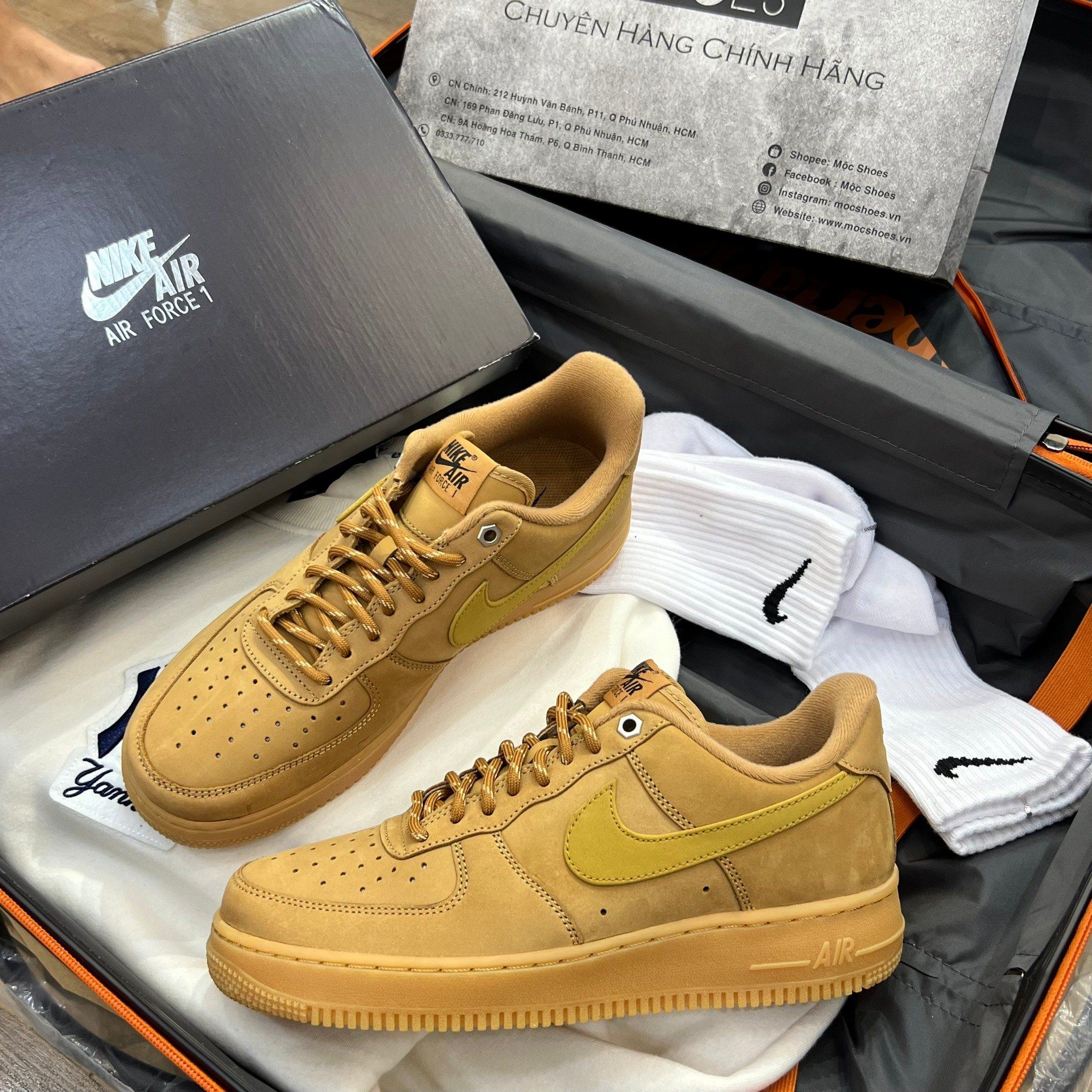 1988 - HÀNG CHÍNH HÃNG - GIÀY NIKE AIR FORCE 1'07 WB - *WHEAT* - CODE: CJ9179-200
