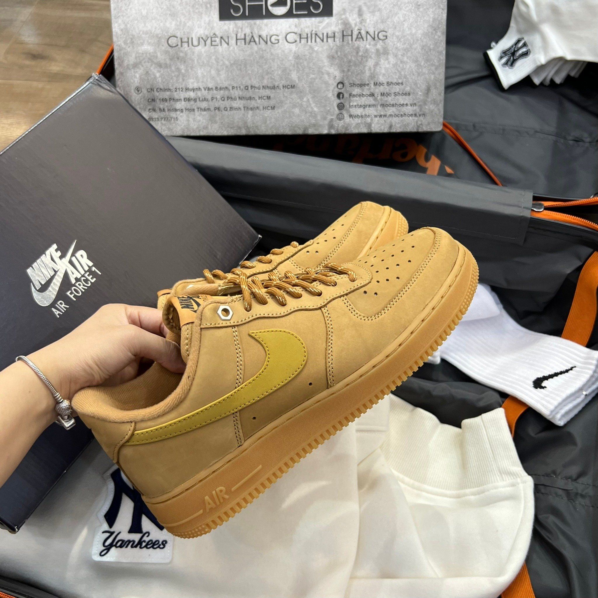 1988 - HÀNG CHÍNH HÃNG - GIÀY NIKE AIR FORCE 1'07 WB - *WHEAT* - CODE: CJ9179-200