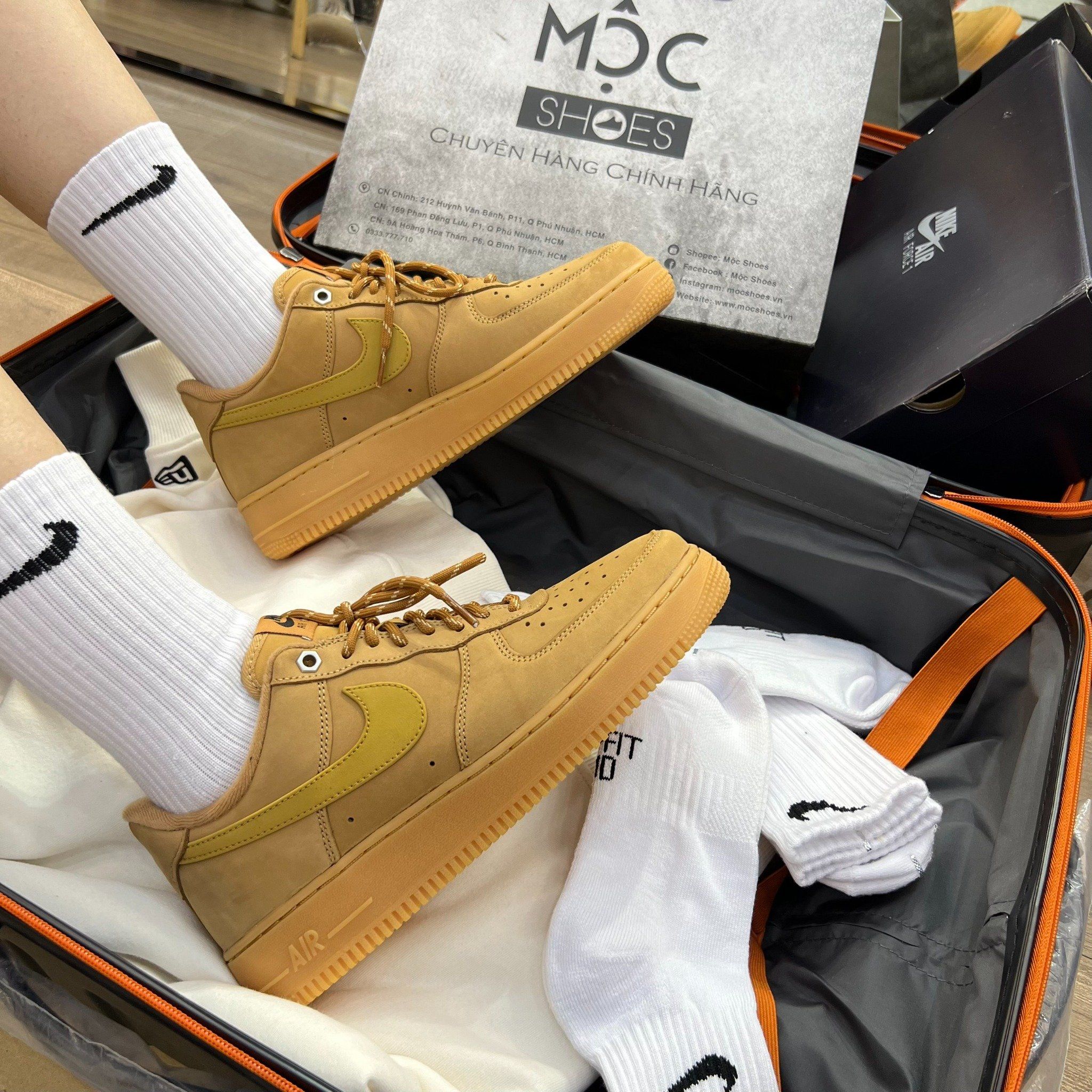 1988 - HÀNG CHÍNH HÃNG - GIÀY NIKE AIR FORCE 1'07 WB - *WHEAT* - CODE: CJ9179-200