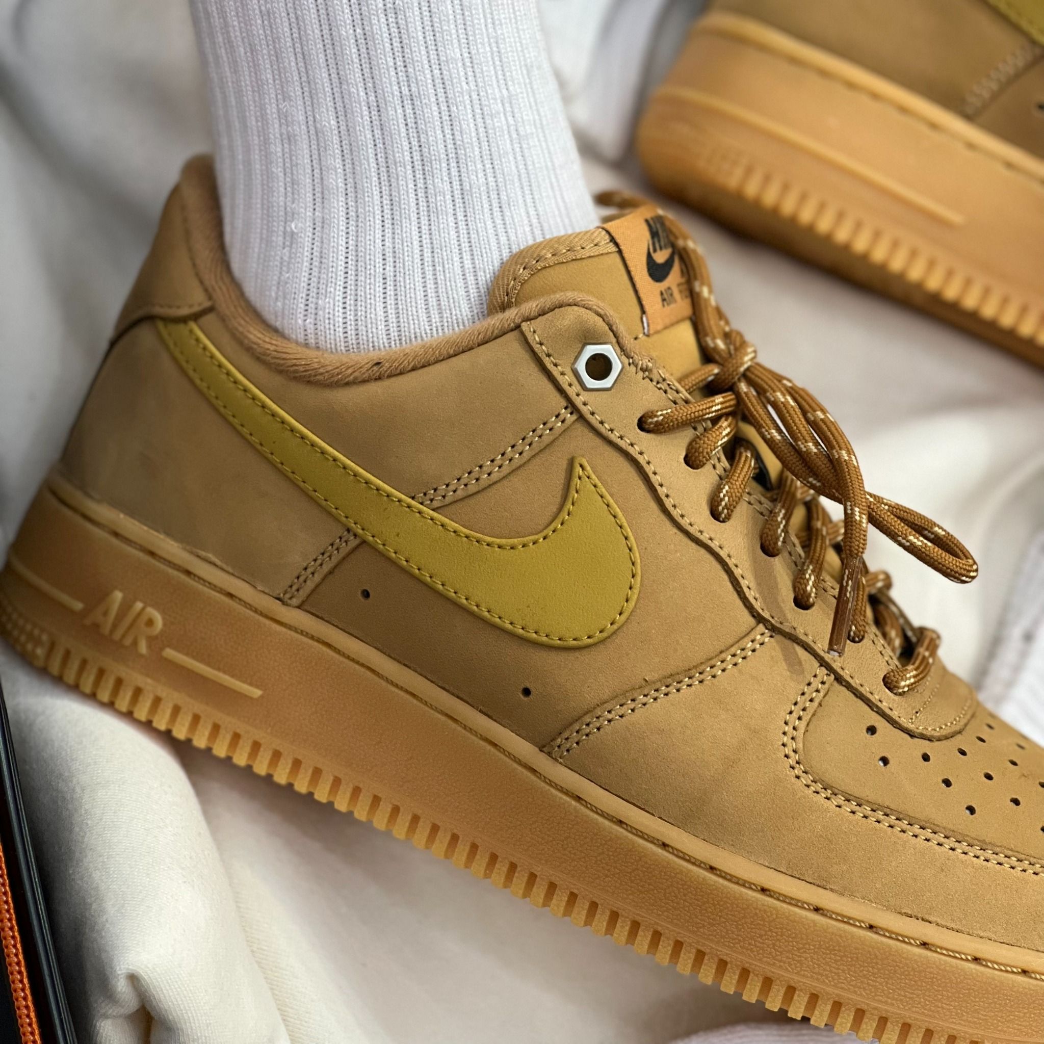 1988 - HÀNG CHÍNH HÃNG - GIÀY NIKE AIR FORCE 1'07 WB - *WHEAT* - CODE: CJ9179-200