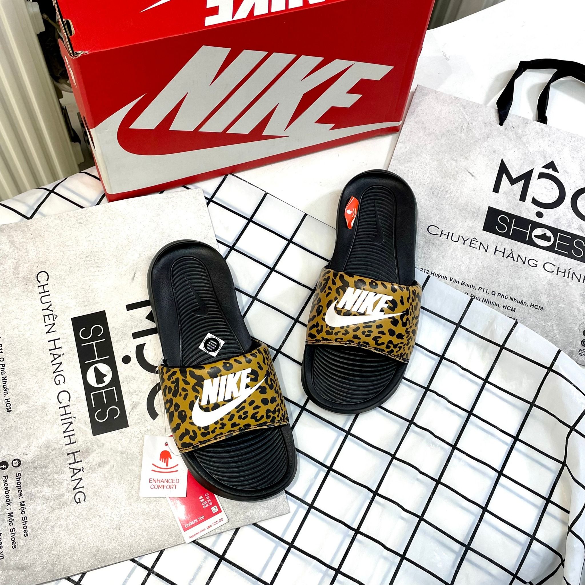 1725 - HÀNG CHÍNH HÃNG - DÉP NIKE VICTORI ONE CHUTNEY LEOPARK - CODE: CN9676700