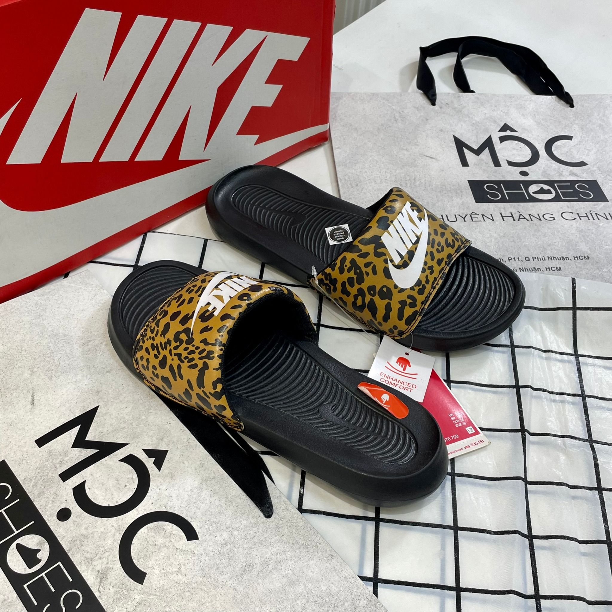  1725 - HÀNG CHÍNH HÃNG - DÉP NIKE VICTORI ONE CHUTNEY LEOPARK - CODE: CN9676700 