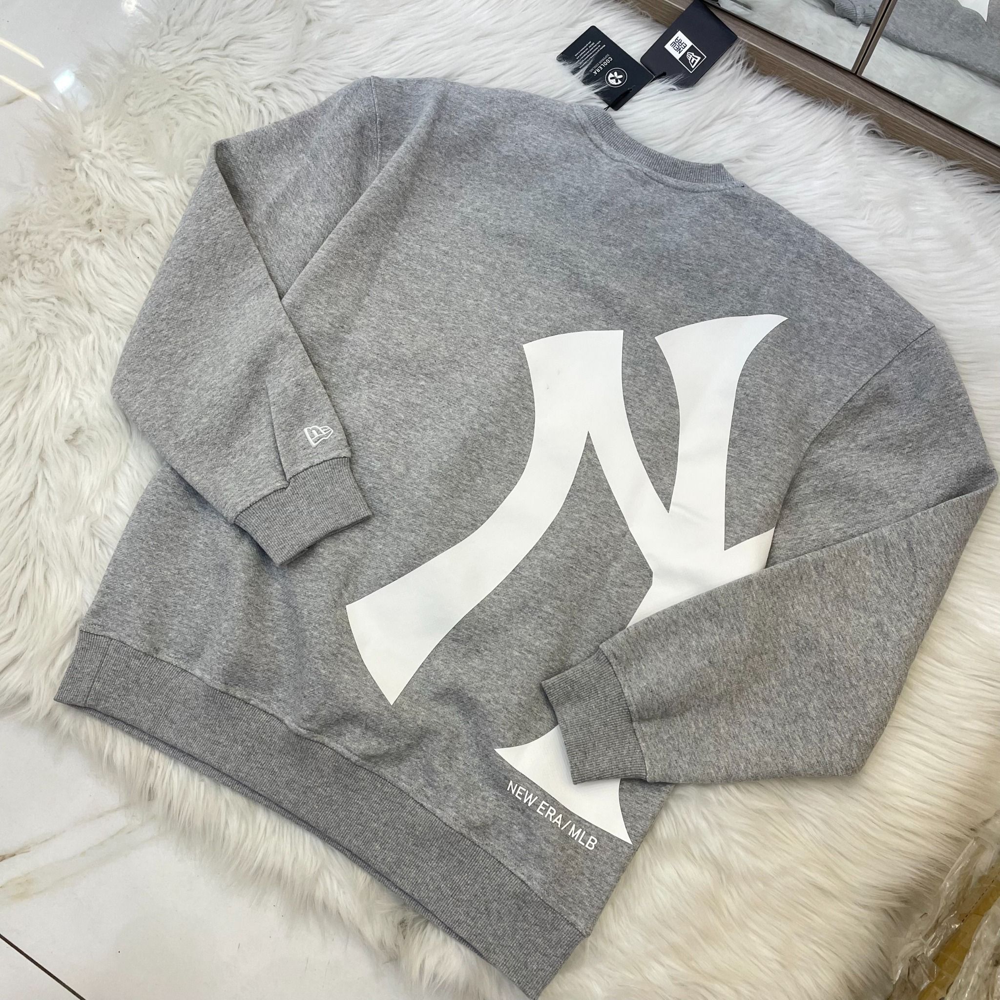 2019 - HÀNG CHÍNH HÃNG - ÁO SWEATER NEW ERA - NEW YORK YANKEES BIG LOGO