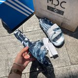  [SALE 750K] 1999  - HÀNG CHÍNH HÃNG - DÉP ADIDAS 22 - BẬC THANG *NAVY/GREY* LOANG 