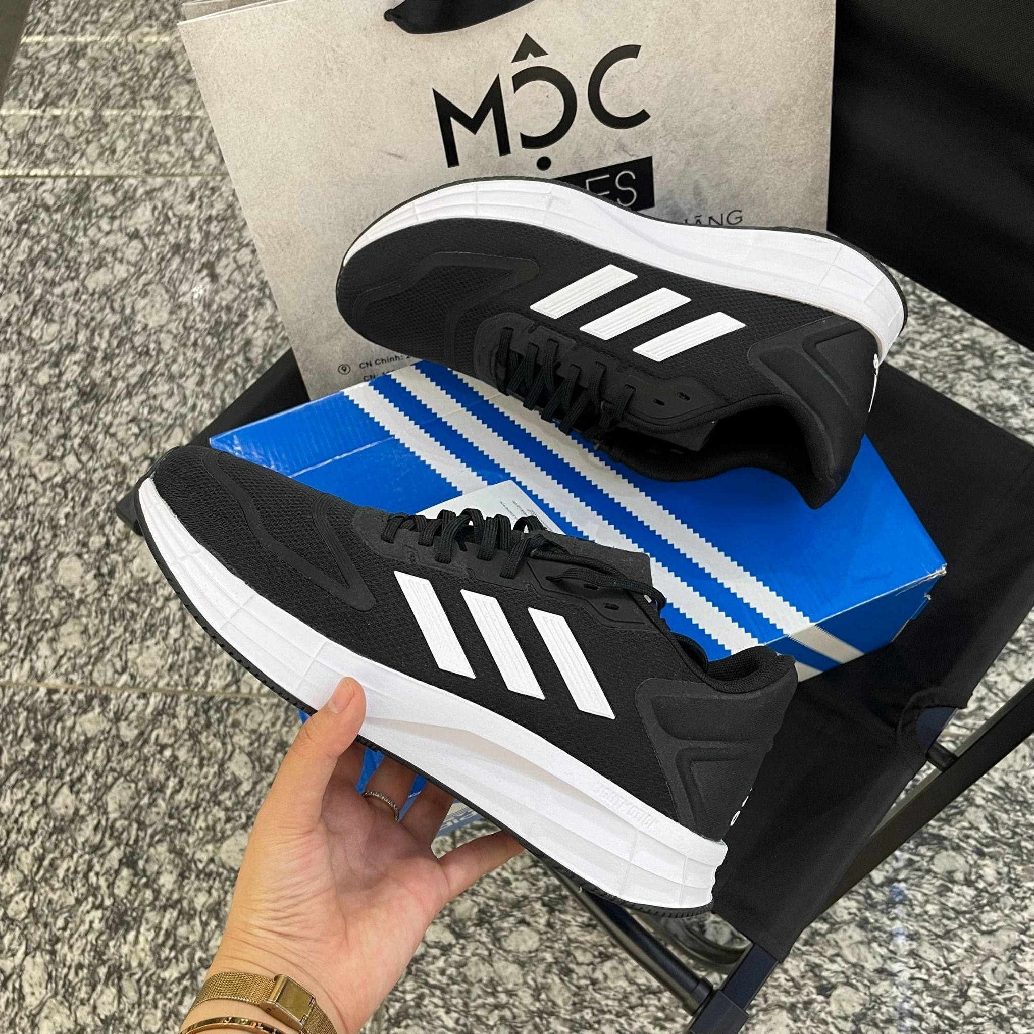 0517 - HÀNG CHÍNH HÃNG - GIÀY THỂ THAO ADIDAS RUNNING DURAMO 10 MÀU ĐEN - *CORE BLACK* - CODE: GW8336