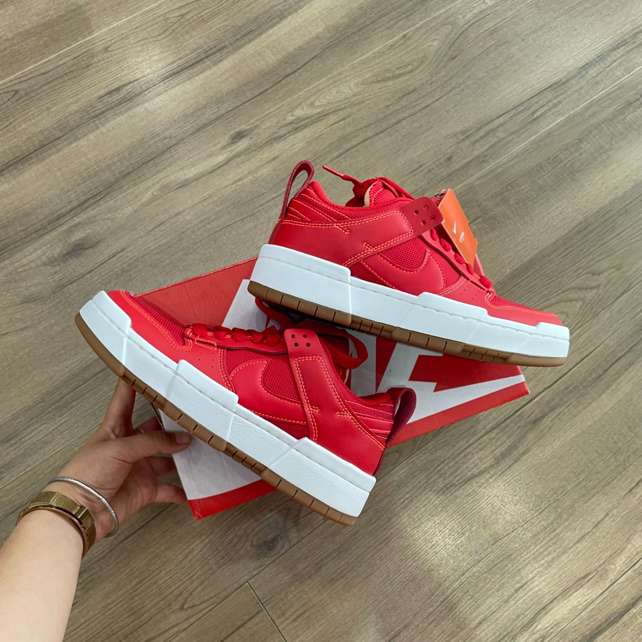 2035 - HÀNG CHÍNH HÃNG - Giày Nike Wmns Dunk Low Disrupt ‘Red Gum’ - CODE: CK6654-600