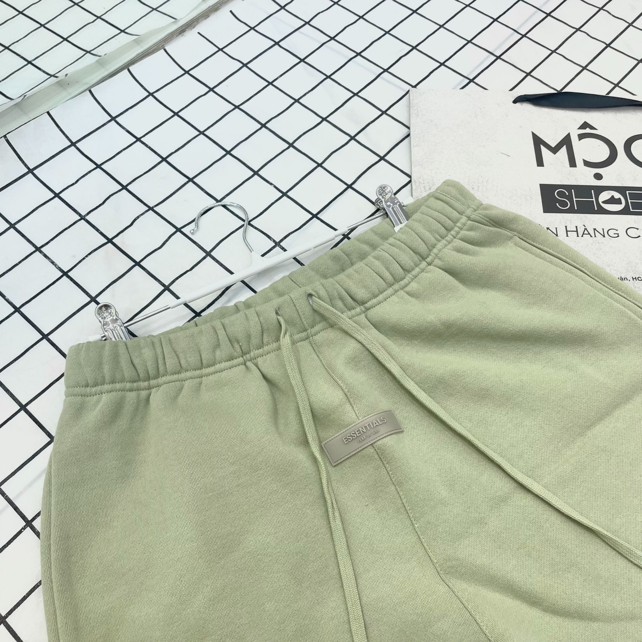 2061 - HÀNG CHÍNH HÃNG - QUẦN ĐÙI SHORT FEAR OF GOD ESSENTIAL SS22 MÀU XANH BƠ - *SEAFOAM*