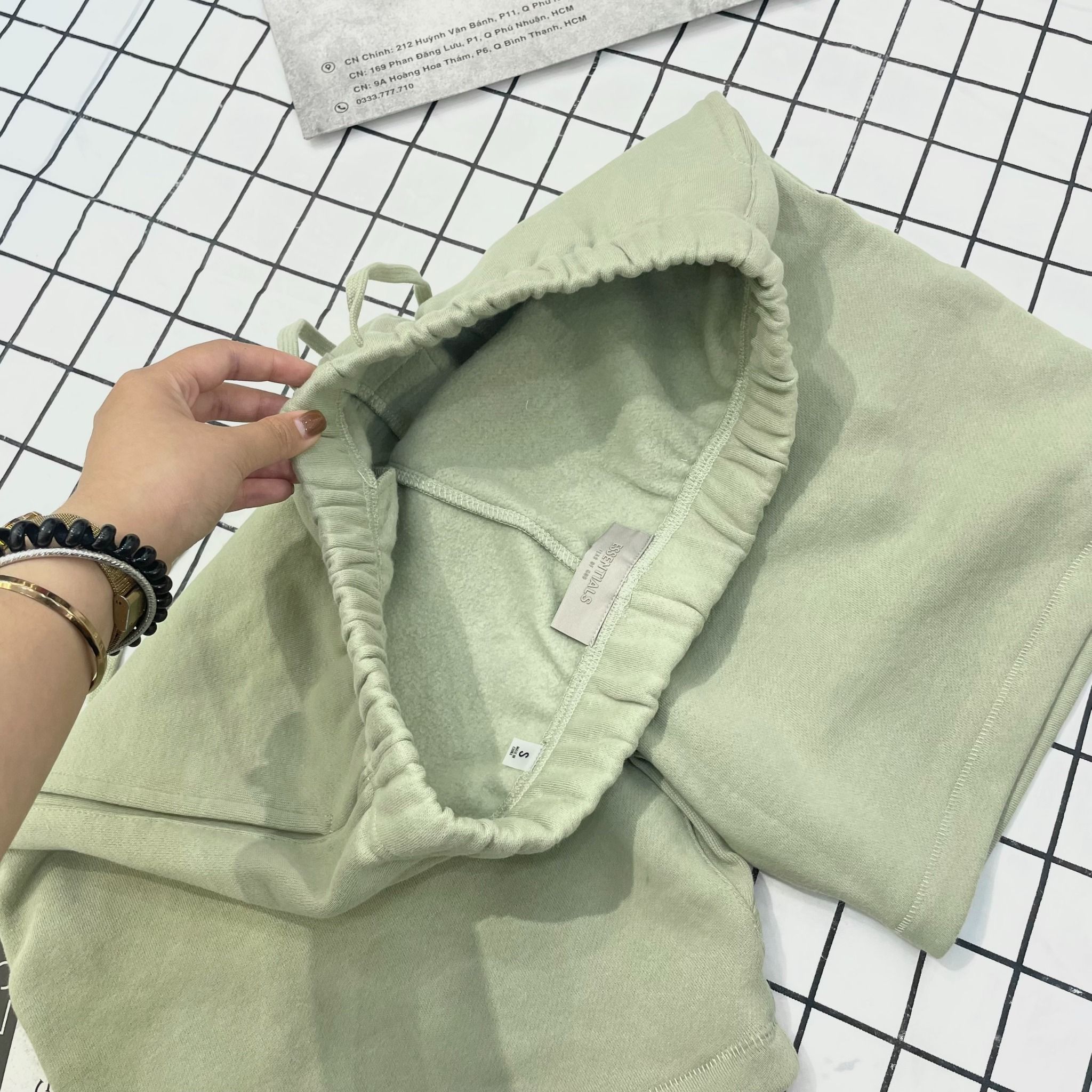 2061 - HÀNG CHÍNH HÃNG - QUẦN ĐÙI SHORT FEAR OF GOD ESSENTIAL SS22 MÀU XANH BƠ - *SEAFOAM*