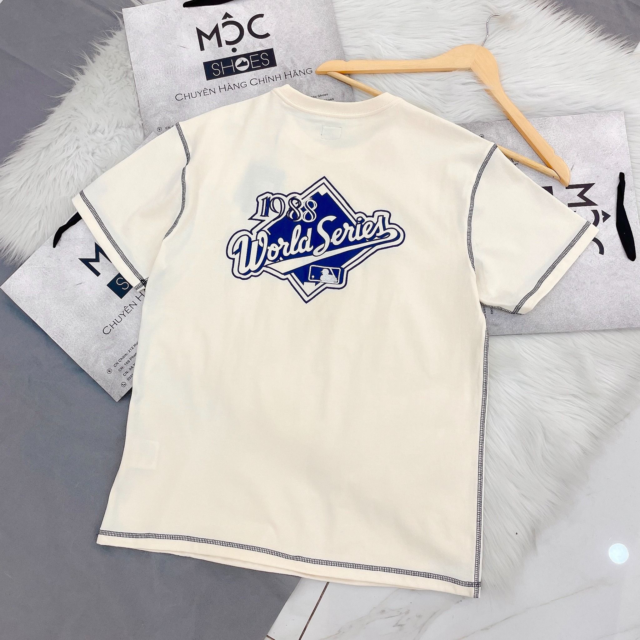 2089 - HÀNG CHÍNH HÃNG - ÁO NEW ERA - World Series Viền Trắng - Kem Be - CODE: 14187467