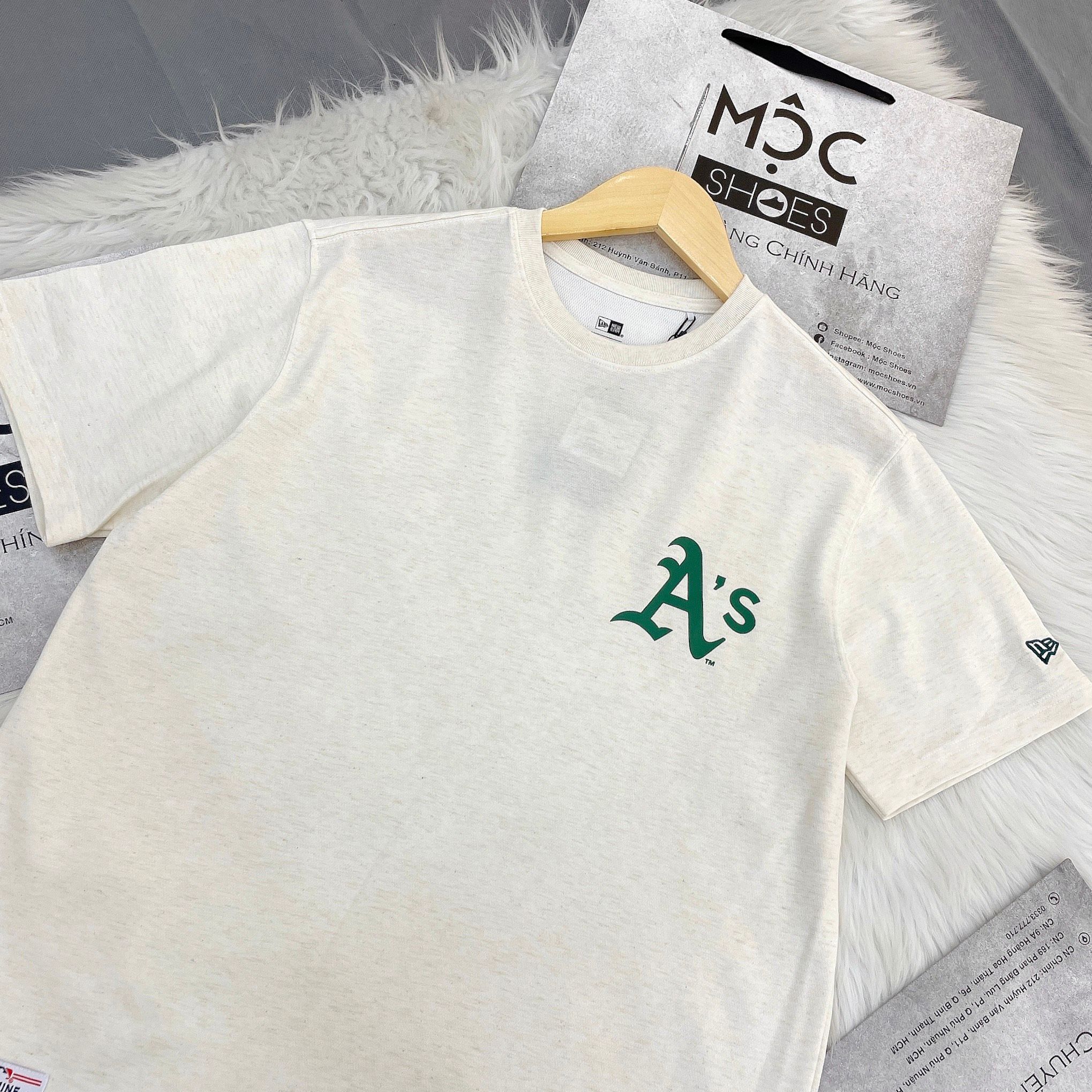 2081 - HÀNG CHÍNH HÃNG - ÁO THUN NEW ERA - A'S PAISLEY SS24 - TRẮNG KEM - CODE: 14179140