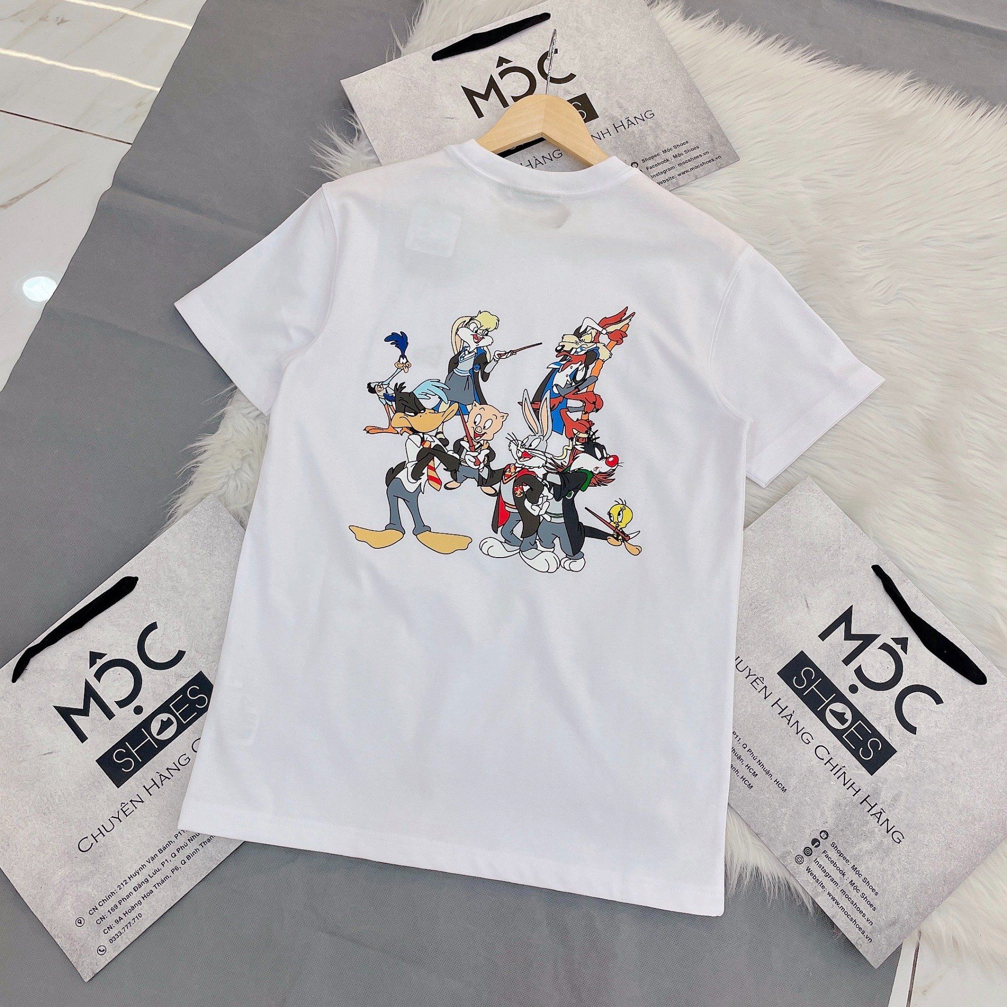 2092 - HÀNG CHÍNH HÃNG - ÁO THUN NEW ERA - Looney Tunes X Harry Potter 'Trắng