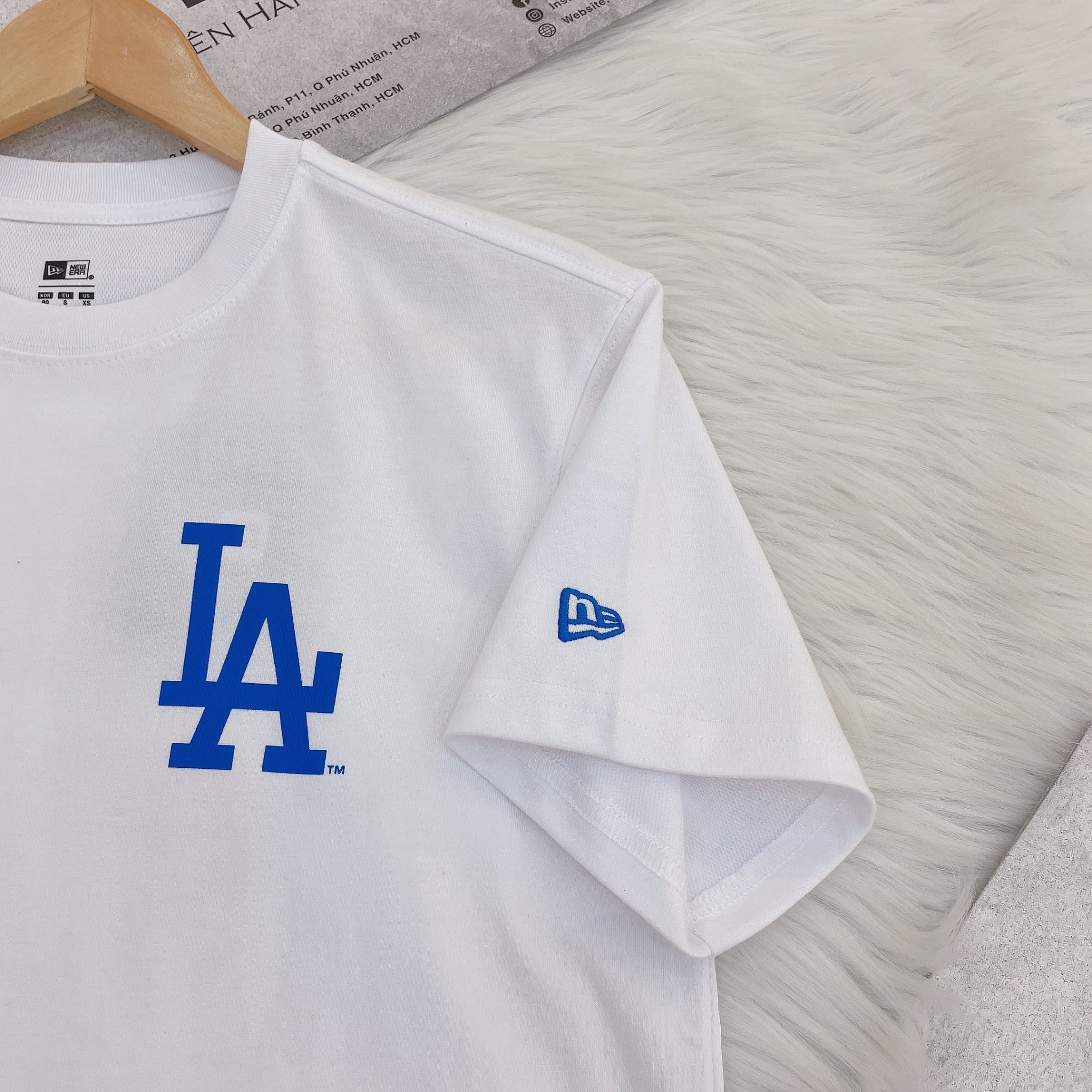 2076 - HÀNG CHÍNH HÃNG - ÁO THUN NEW ERA - LA HOME CHEERING - WHITE - CODE: 14179168