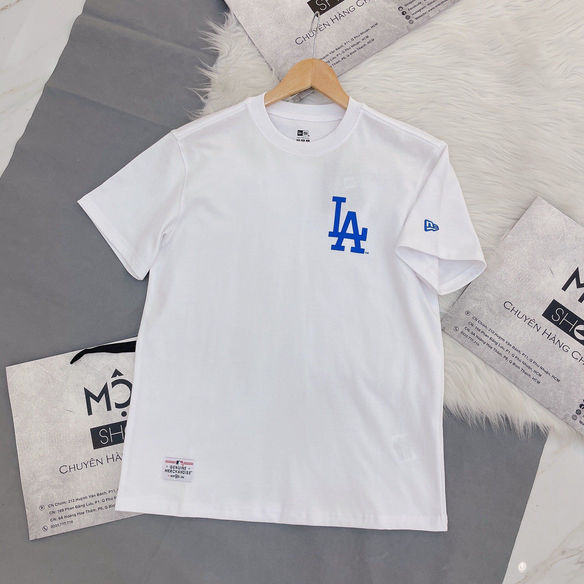  2076 - HÀNG CHÍNH HÃNG - ÁO THUN NEW ERA  - LA HOME CHEERING - WHITE - CODE: 14179168 