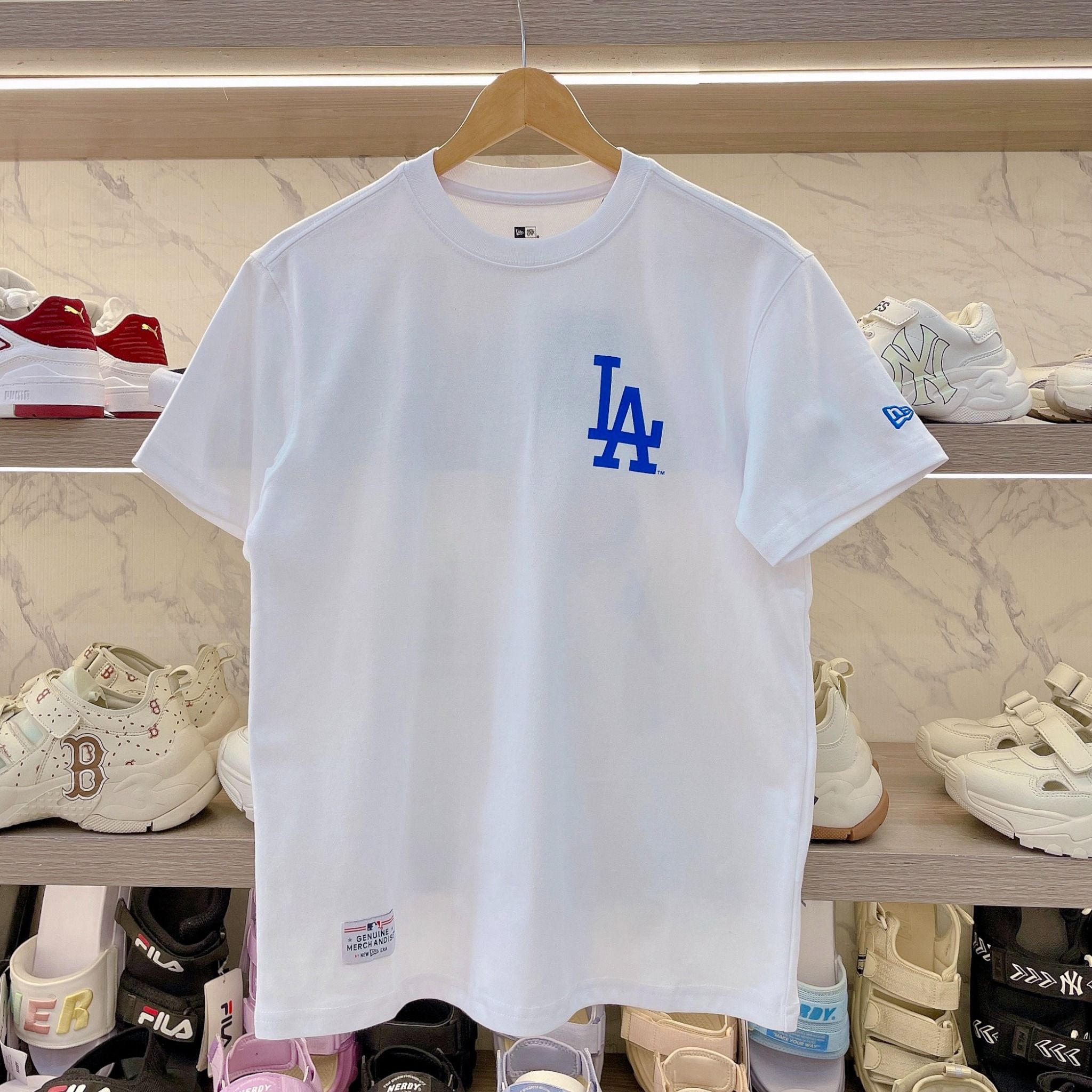 2076 - HÀNG CHÍNH HÃNG - ÁO THUN NEW ERA - LA HOME CHEERING - WHITE - CODE: 14179168