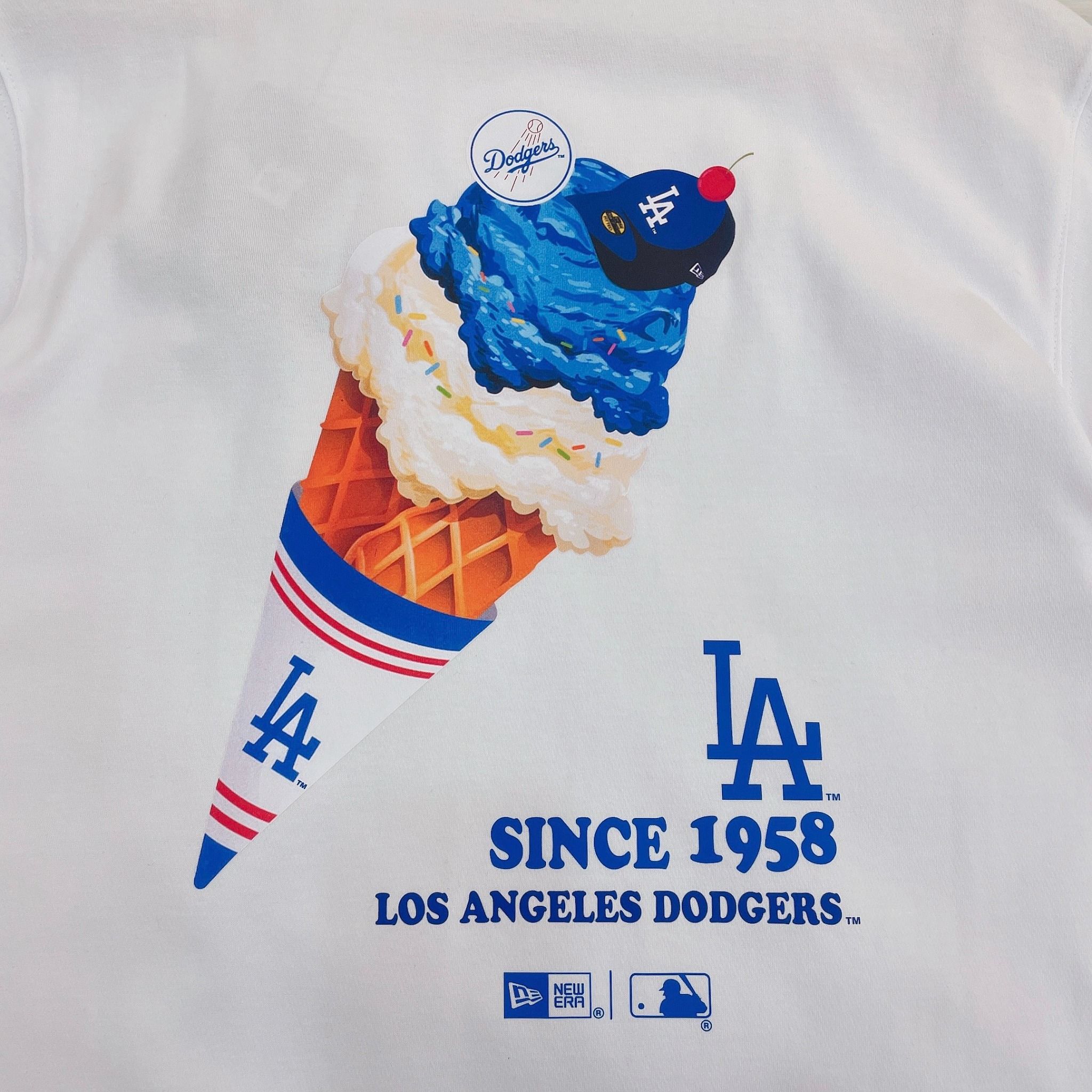 2076 - HÀNG CHÍNH HÃNG - ÁO THUN NEW ERA - LA HOME CHEERING - WHITE - CODE: 14179168