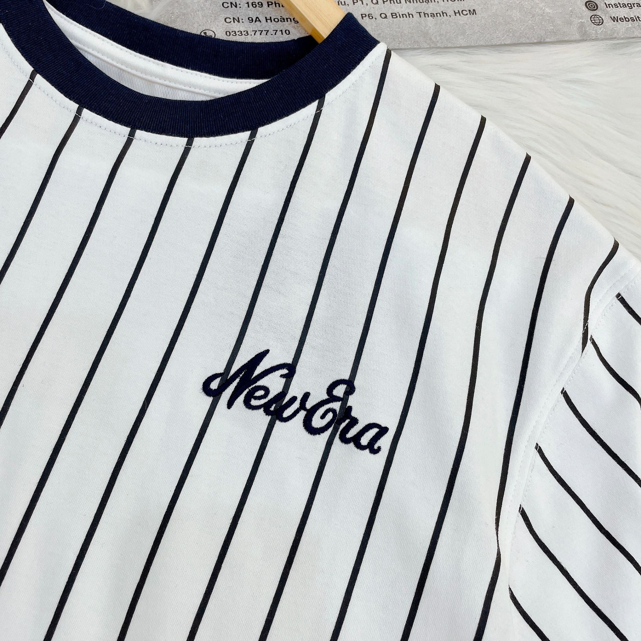 2102 - HÀNG CHÍNH HÃNG - ÁO NEW ERA - STRIPE LOGO NE - WHITE - CODE: 11860029