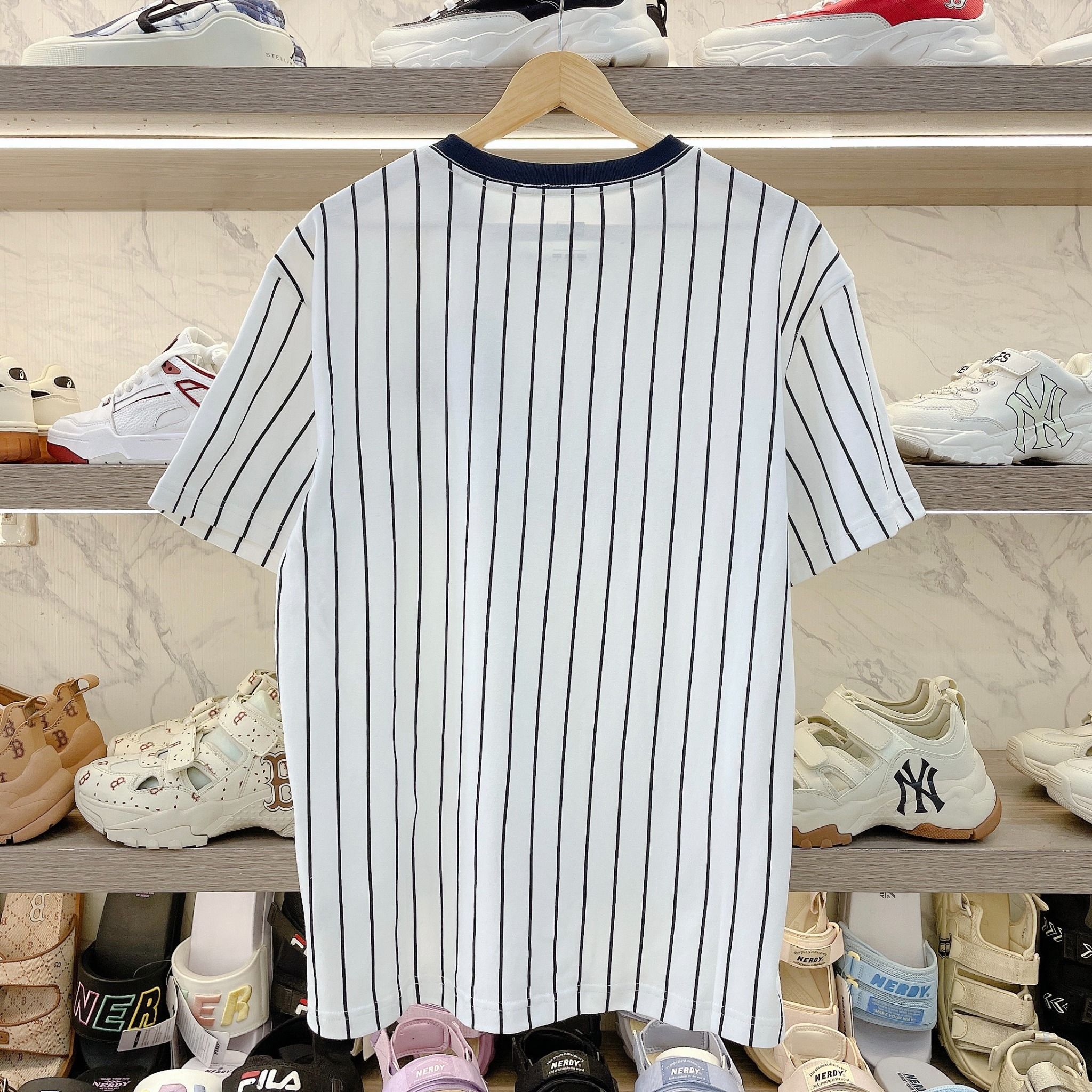 2102 - HÀNG CHÍNH HÃNG - ÁO NEW ERA - STRIPE LOGO NE - WHITE - CODE: 11860029