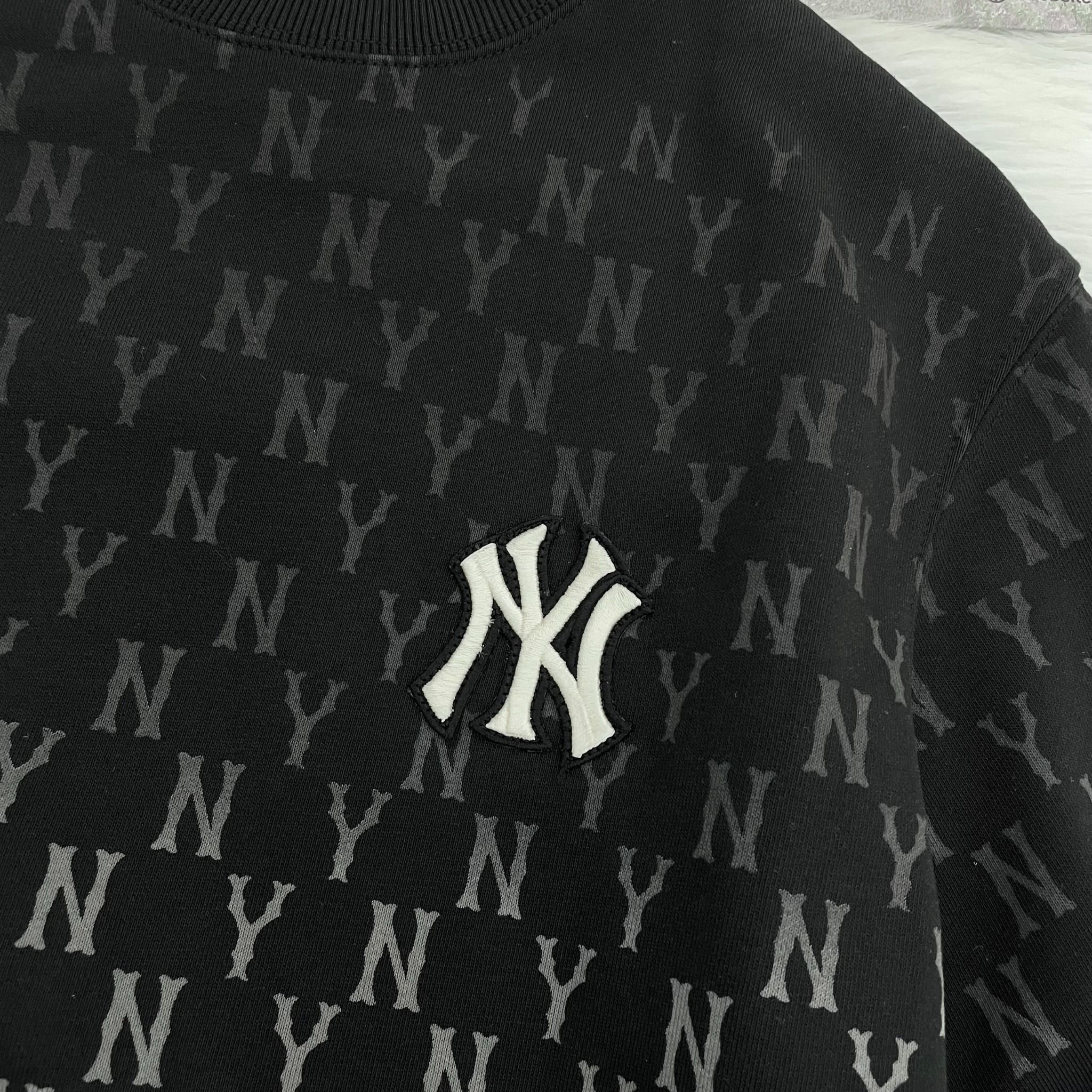 2119 - HÀNG CHÍNH HÃNG - ÁO SWEATER MLB MONOGRAM NEWYORK YANKEES BLACK - ĐEN