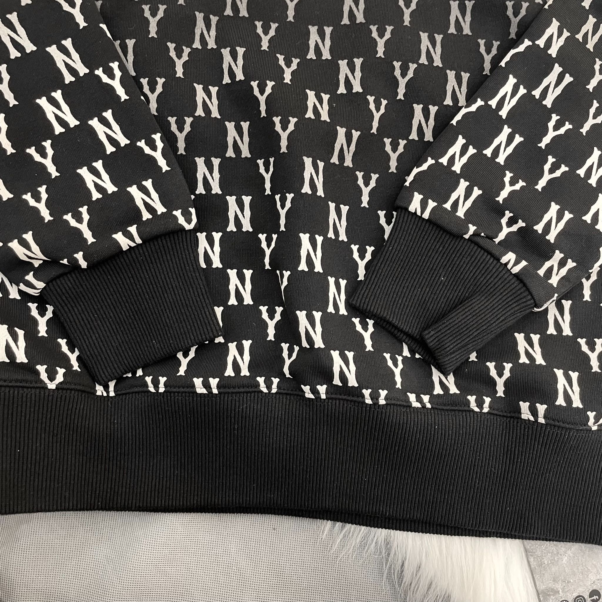2119 - HÀNG CHÍNH HÃNG - ÁO SWEATER MLB MONOGRAM NEWYORK YANKEES BLACK - ĐEN