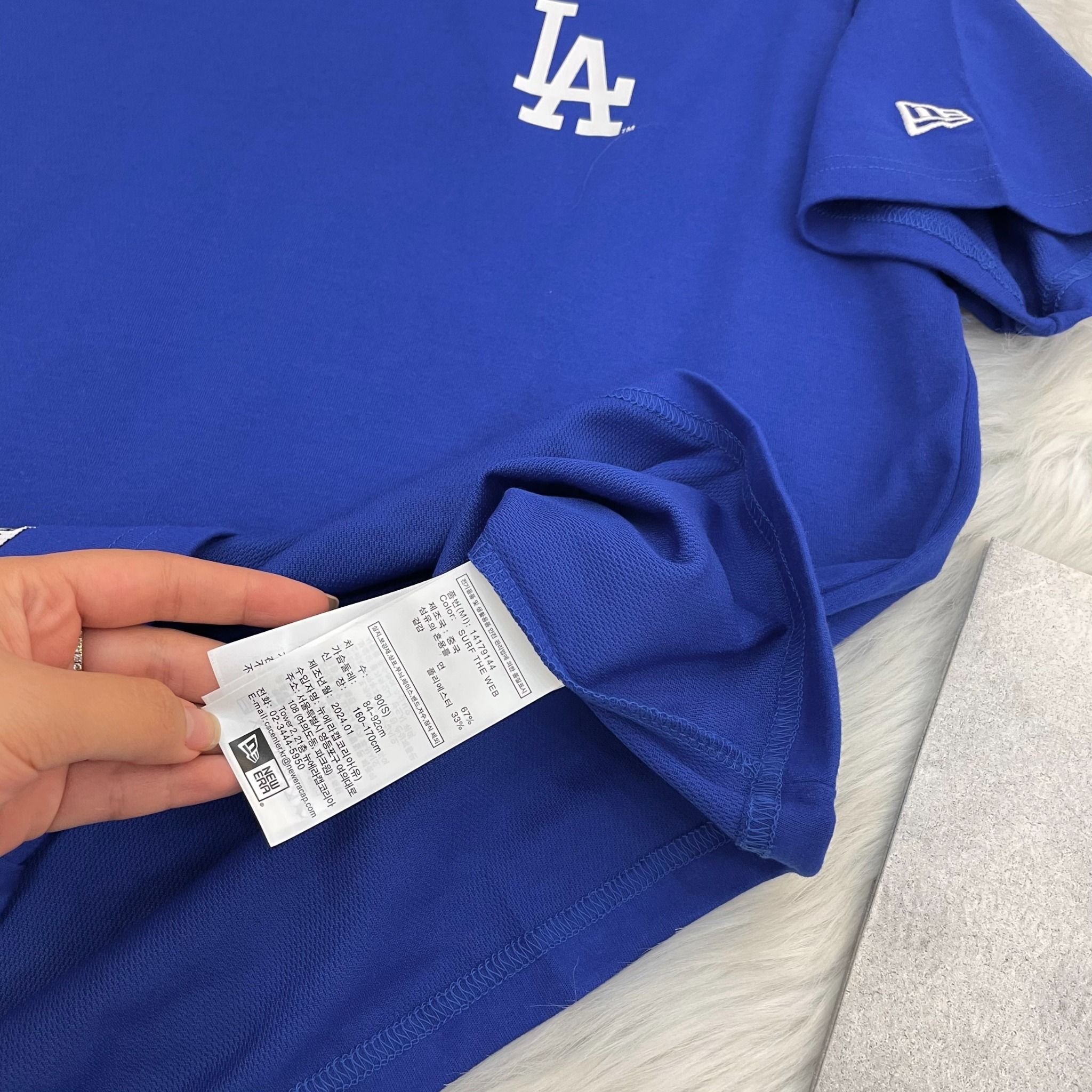  2091 - HÀNG CHÍNH HÃNG - ÁO THUN NEW ERA  - LA VẨY SƠN DODGERS PAINTED T-SHIRT SURF SS24 - CODE:  14179144 