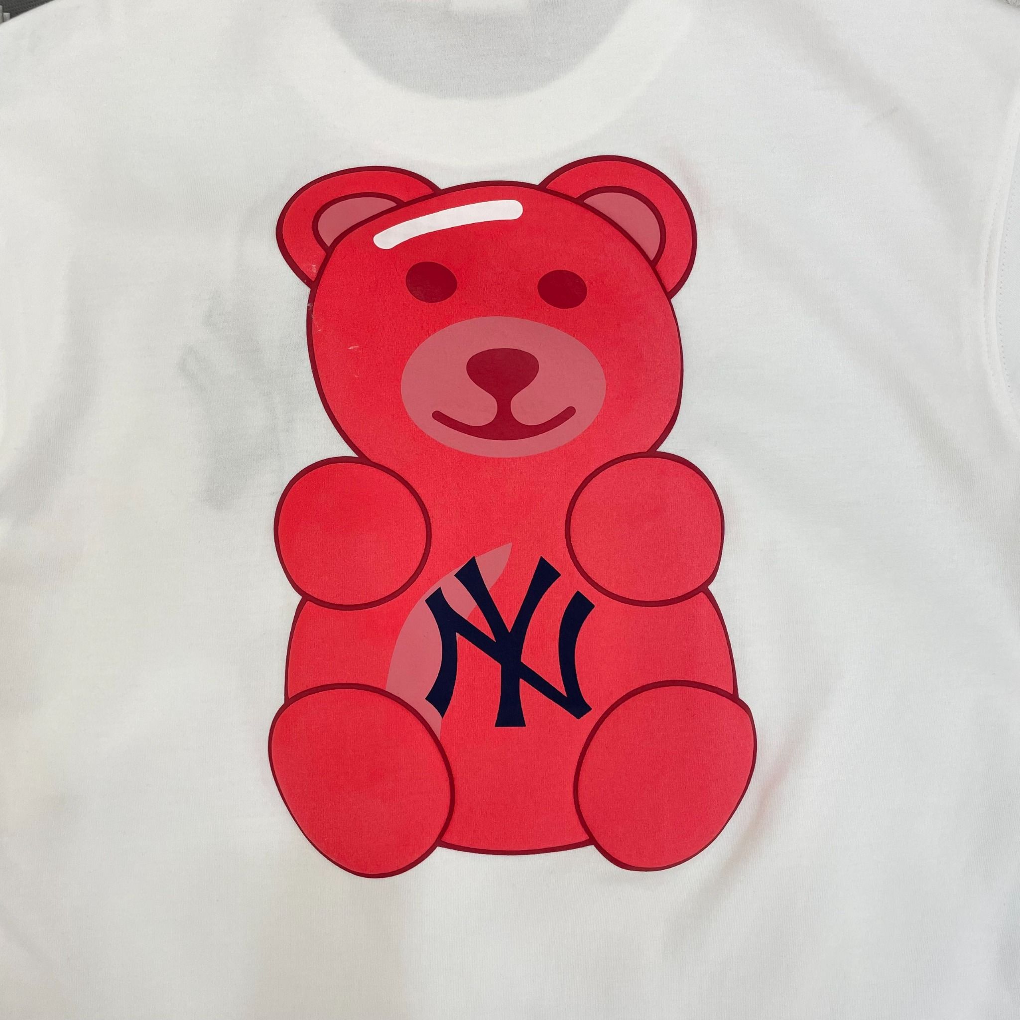 2108 - HÀNG CHÍNH HÃNG - Áo Thun New Era NEW YORK YANKEES BEAR - CON GẤU - TRẮNG - CODE: 14148887