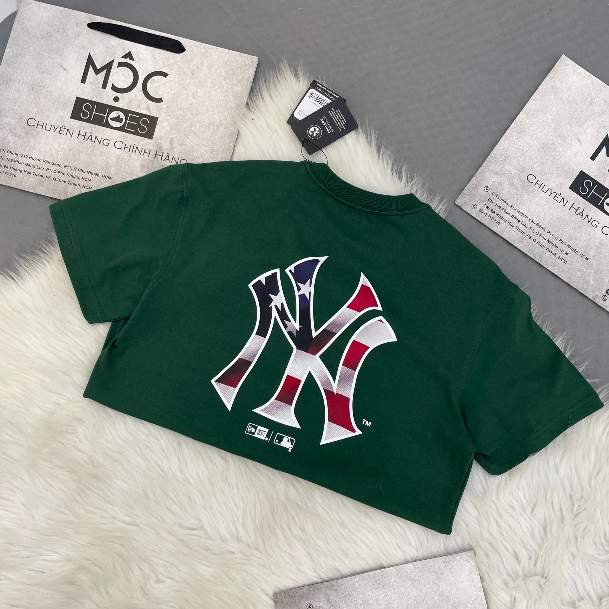 2099 - HÀNG CHÍNH HÃNG - ÁO THUN NEW ERA - NEW YORK YANKEES INDEPENDENCE DAY T-SHIRT DEEP TEAL - CỜ MỸ - GREEN - XANH SS24 - CODE: 14179162