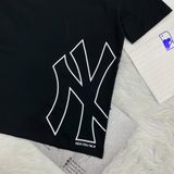  2124 -  HÀNG CHÍNH HÃNG - ÁO THUN NEW ERA -  ss24 Ny Hông + Yankee Ngang [ĐEN] 