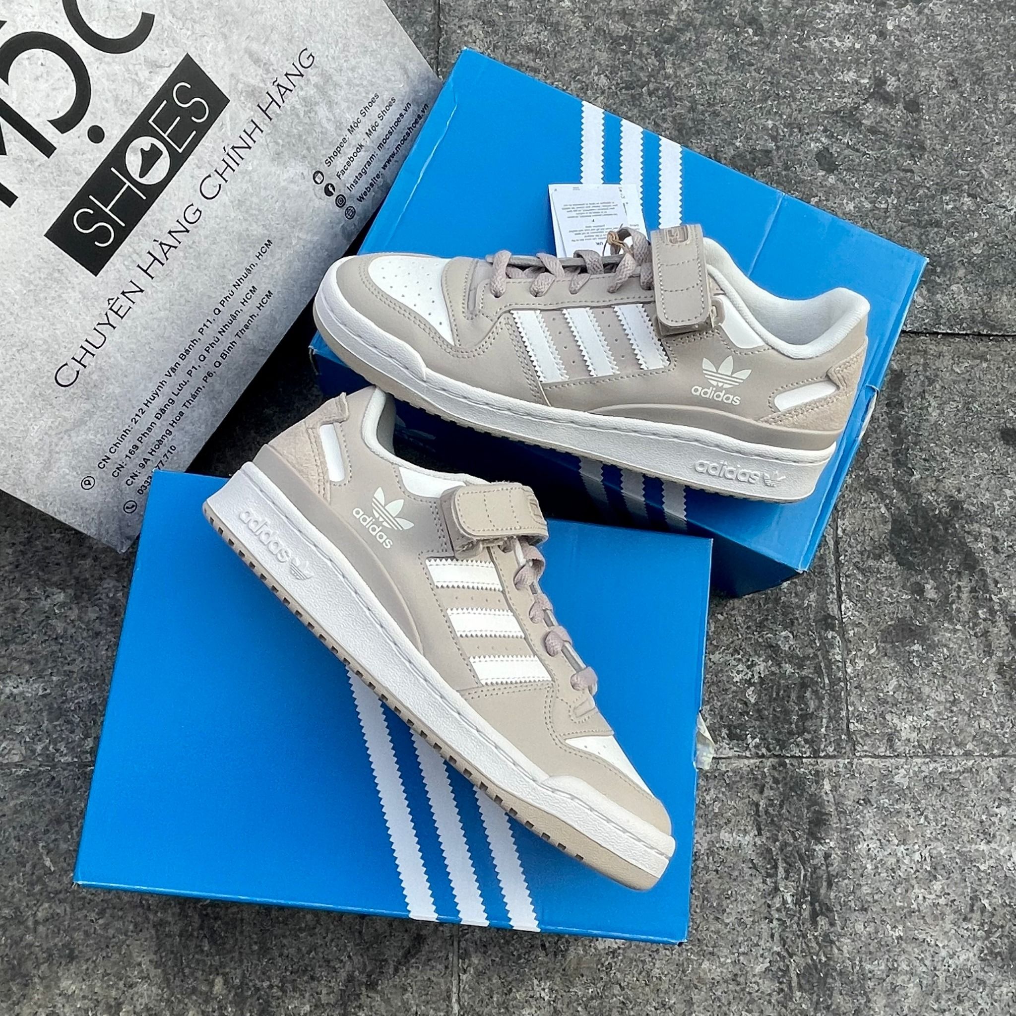2110 - HÀNG CHÍNH HÃNG - GIÀY ADIDAS FORUM 84 LOW - WONDER BEGIE - CODE: IE7173