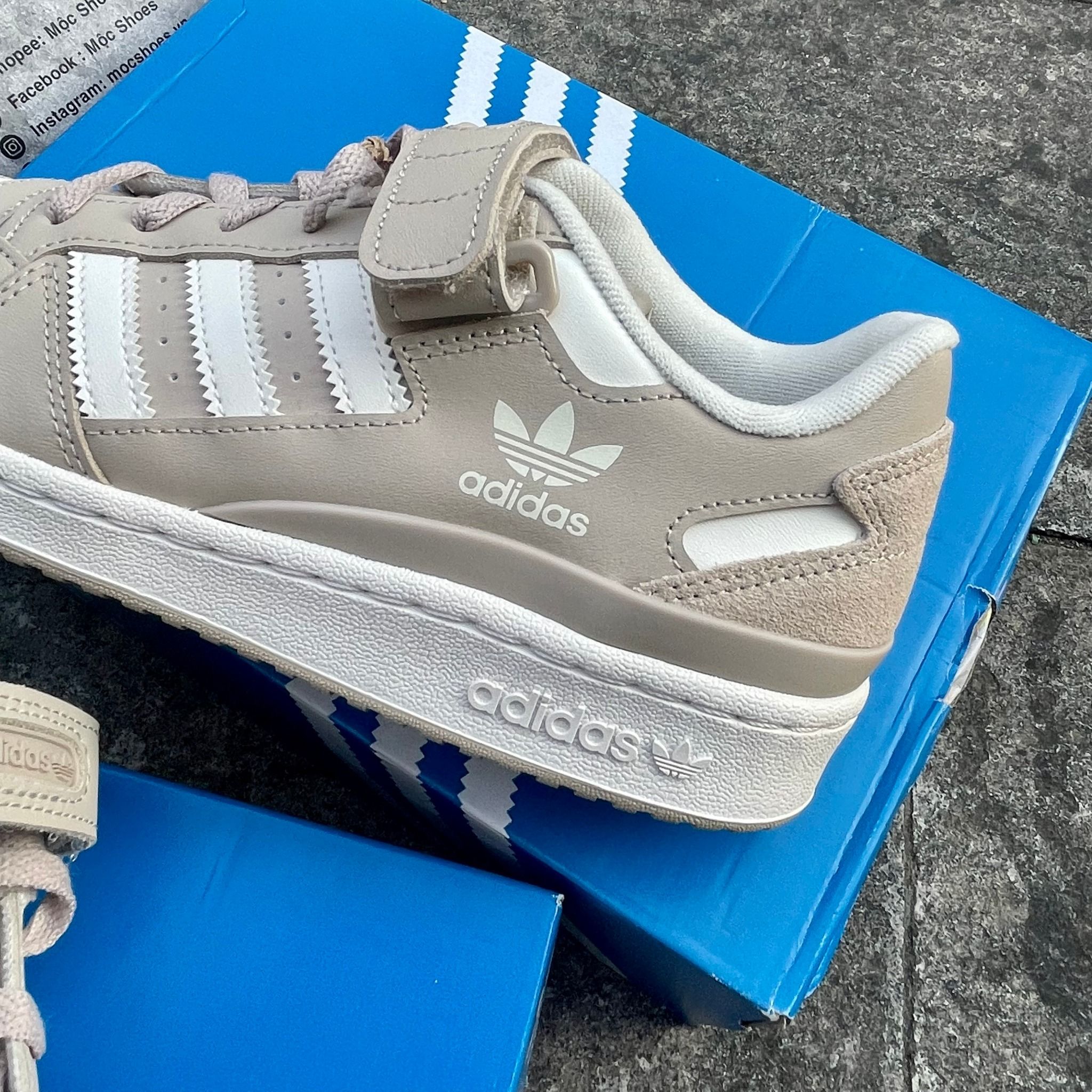 2110 - HÀNG CHÍNH HÃNG - GIÀY ADIDAS FORUM 84 LOW - WONDER BEGIE - CODE: IE7173