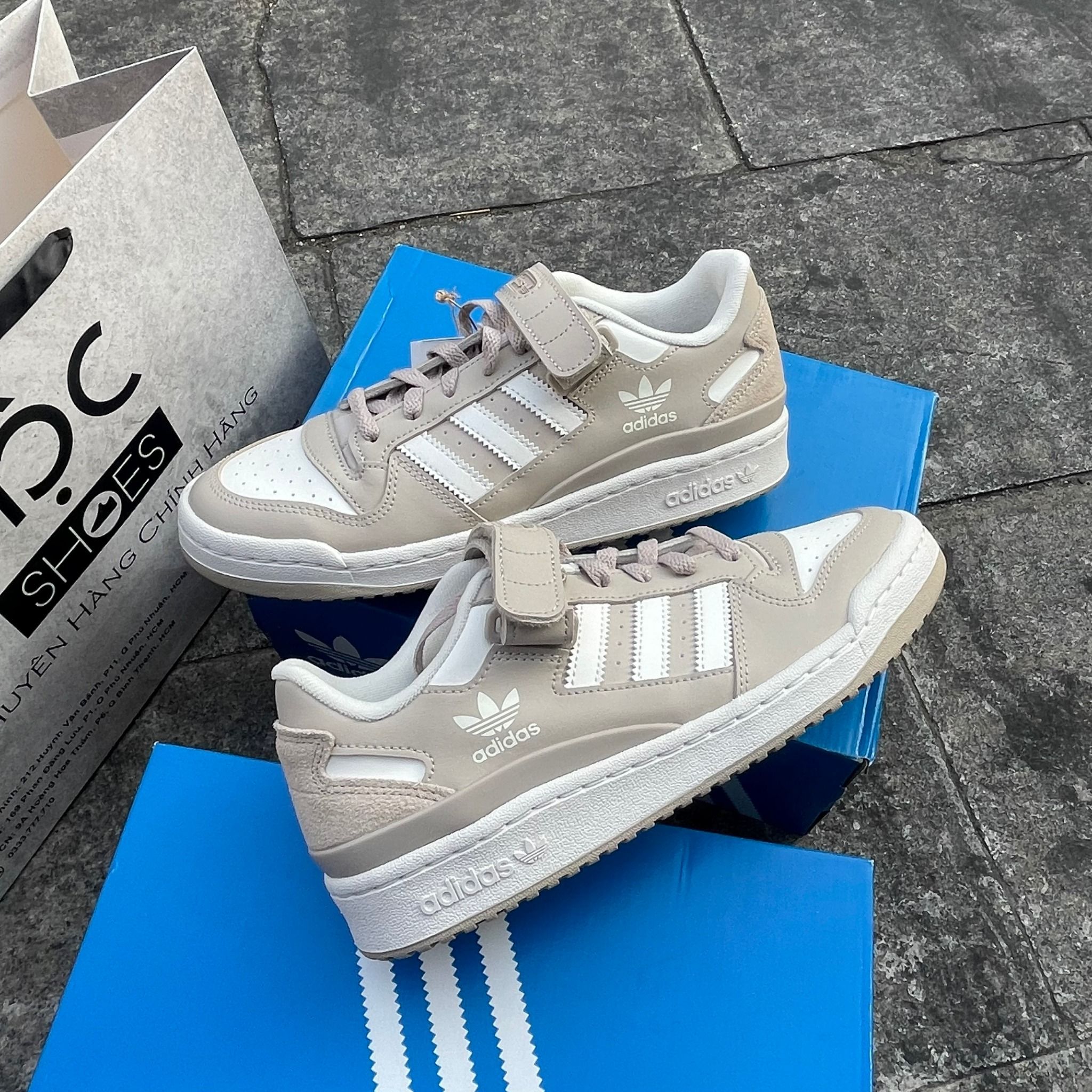 2110 - HÀNG CHÍNH HÃNG - GIÀY ADIDAS FORUM 84 LOW - WONDER BEGIE - CODE: IE7173