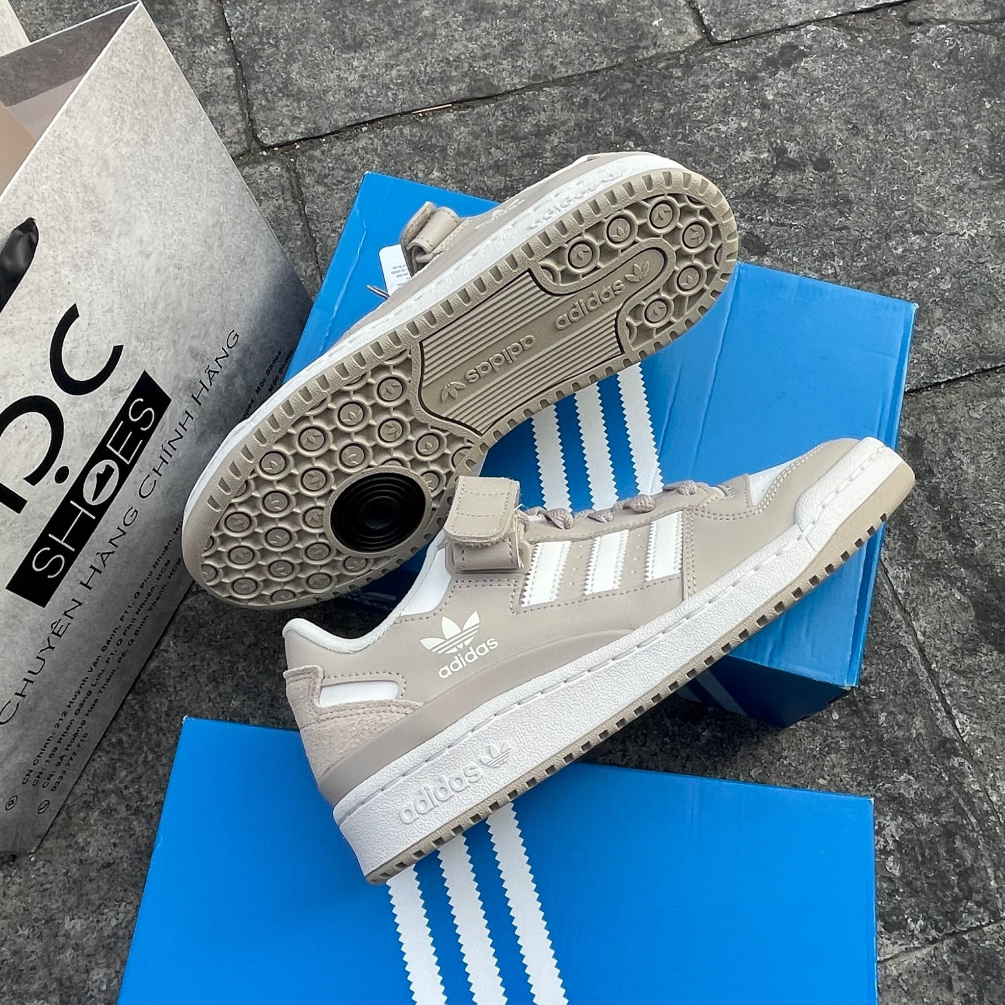 2110 - HÀNG CHÍNH HÃNG - GIÀY ADIDAS FORUM 84 LOW - WONDER BEGIE - CODE: IE7173
