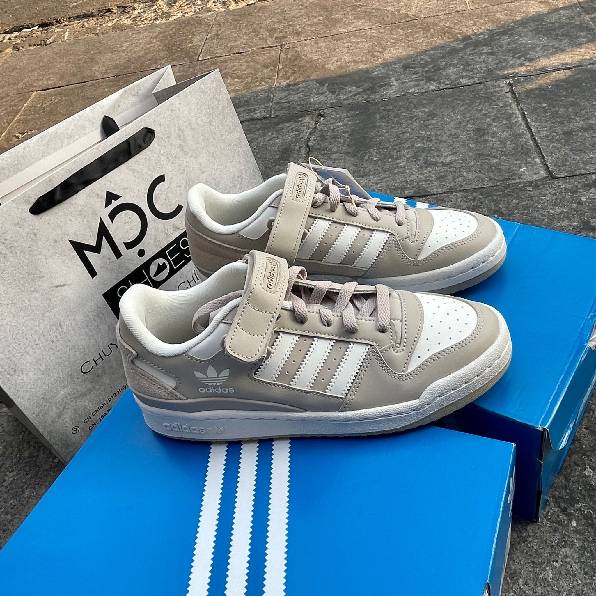 2110 - HÀNG CHÍNH HÃNG - GIÀY ADIDAS FORUM 84 LOW - WONDER BEGIE - CODE: IE7173