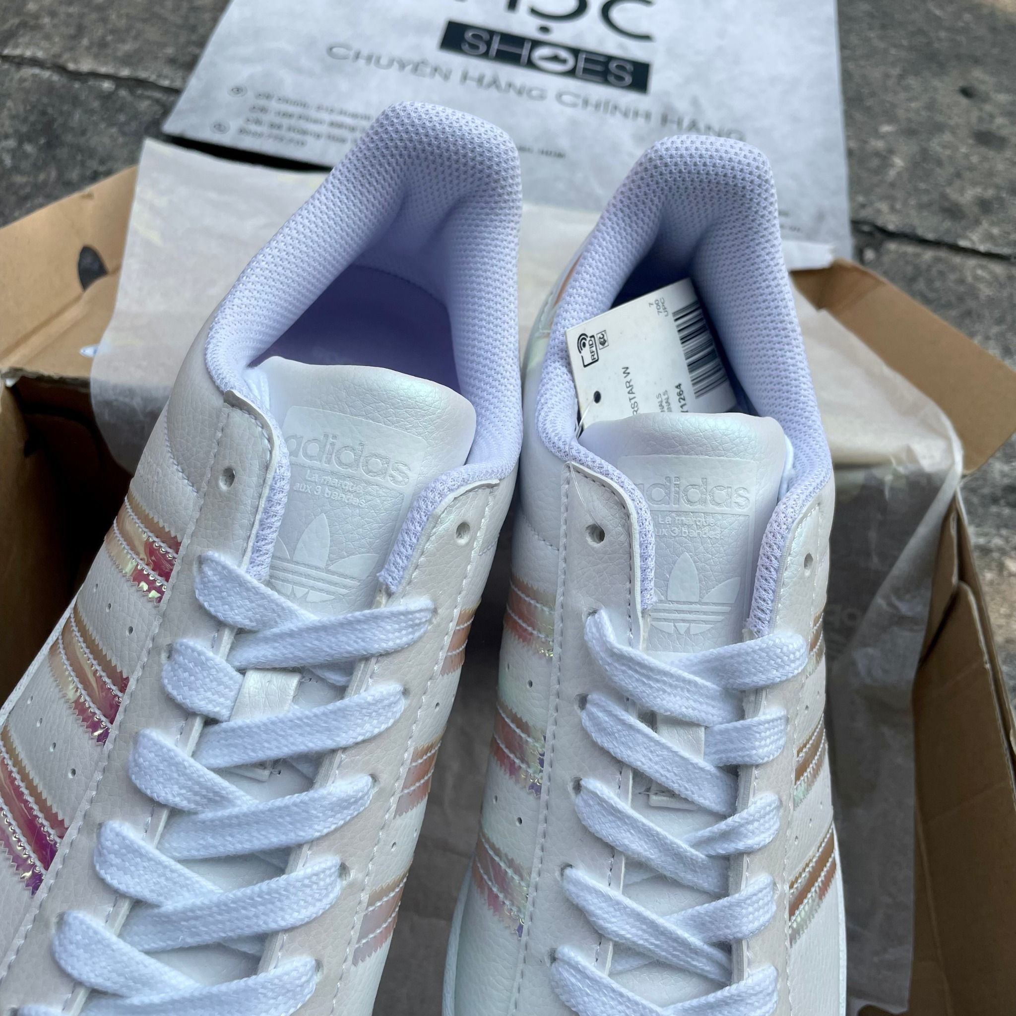 2113 - HÀNG CHÍNH HÃNG - Giày Adidas Superstar ‘White Iridescent’ - CODE: FY1264
