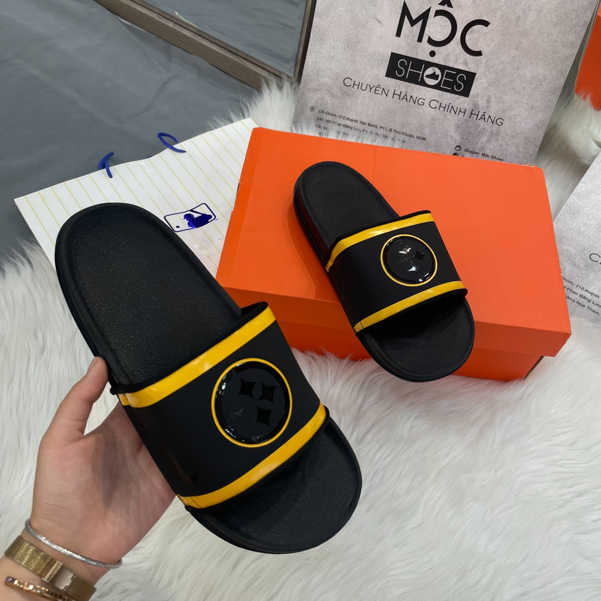2131 - HÀNG CHÍNH HÃNG - DÉP NIKE OFFCOURT - NFL PITTBURGH STEELERS - BLACK - CODE: DD0547-001