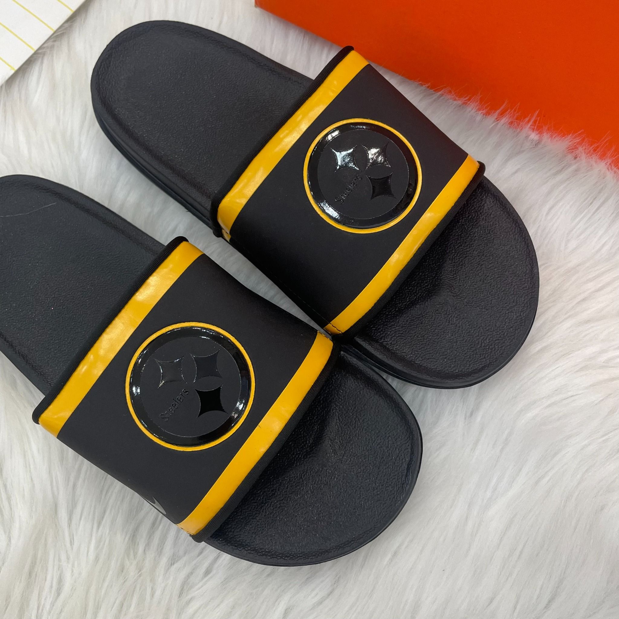 2131 - HÀNG CHÍNH HÃNG - DÉP NIKE OFFCOURT - NFL PITTBURGH STEELERS - BLACK - CODE: DD0547-001