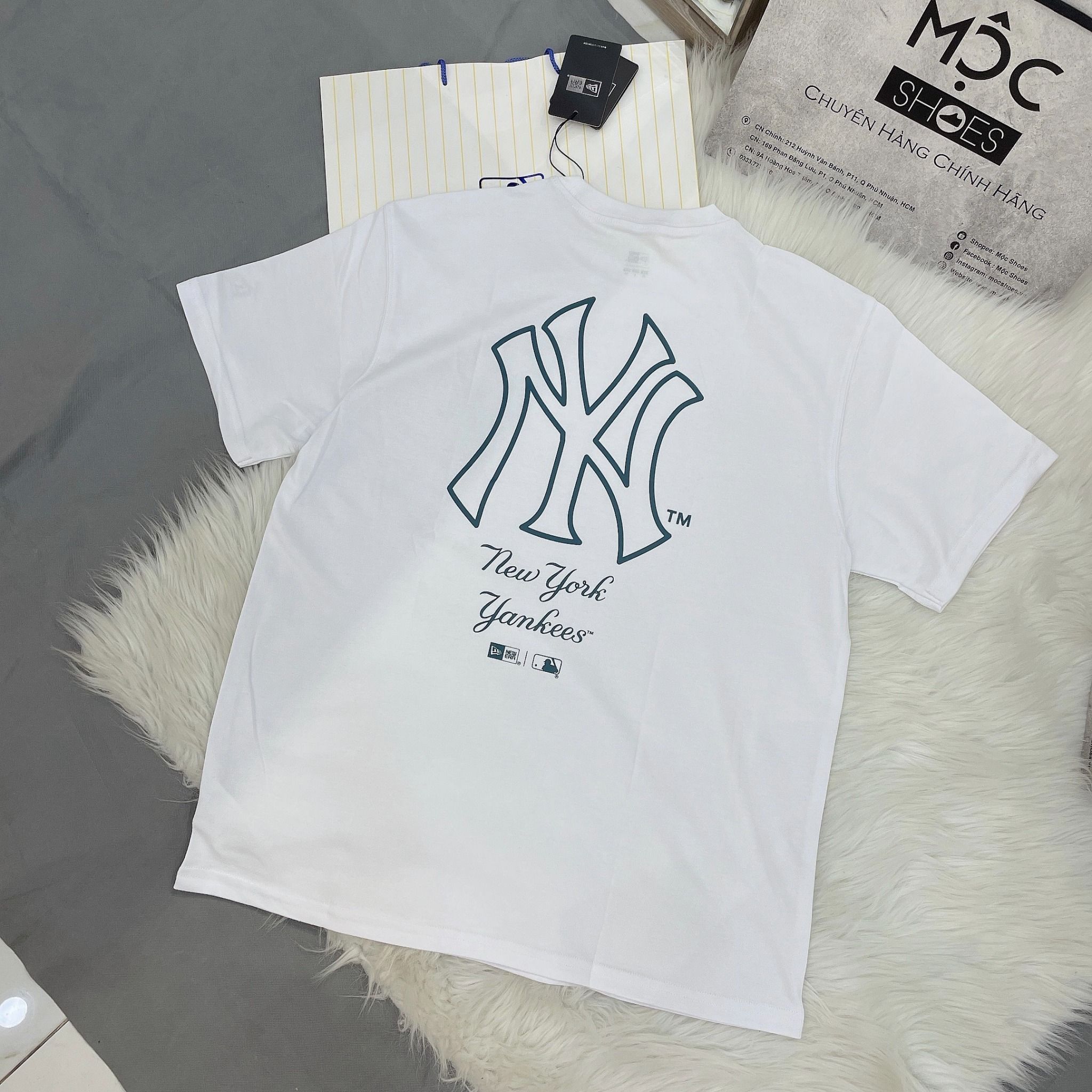 2130 - HÀNG CHÍNH HÃNG - ÁO THUN NEW ERA - LETTERING - WHITE - CODE: 14179159
