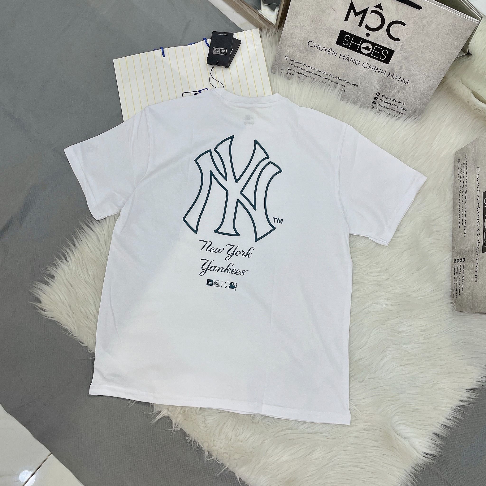 2130 - HÀNG CHÍNH HÃNG - ÁO THUN NEW ERA - LETTERING - WHITE - CODE: 14179159