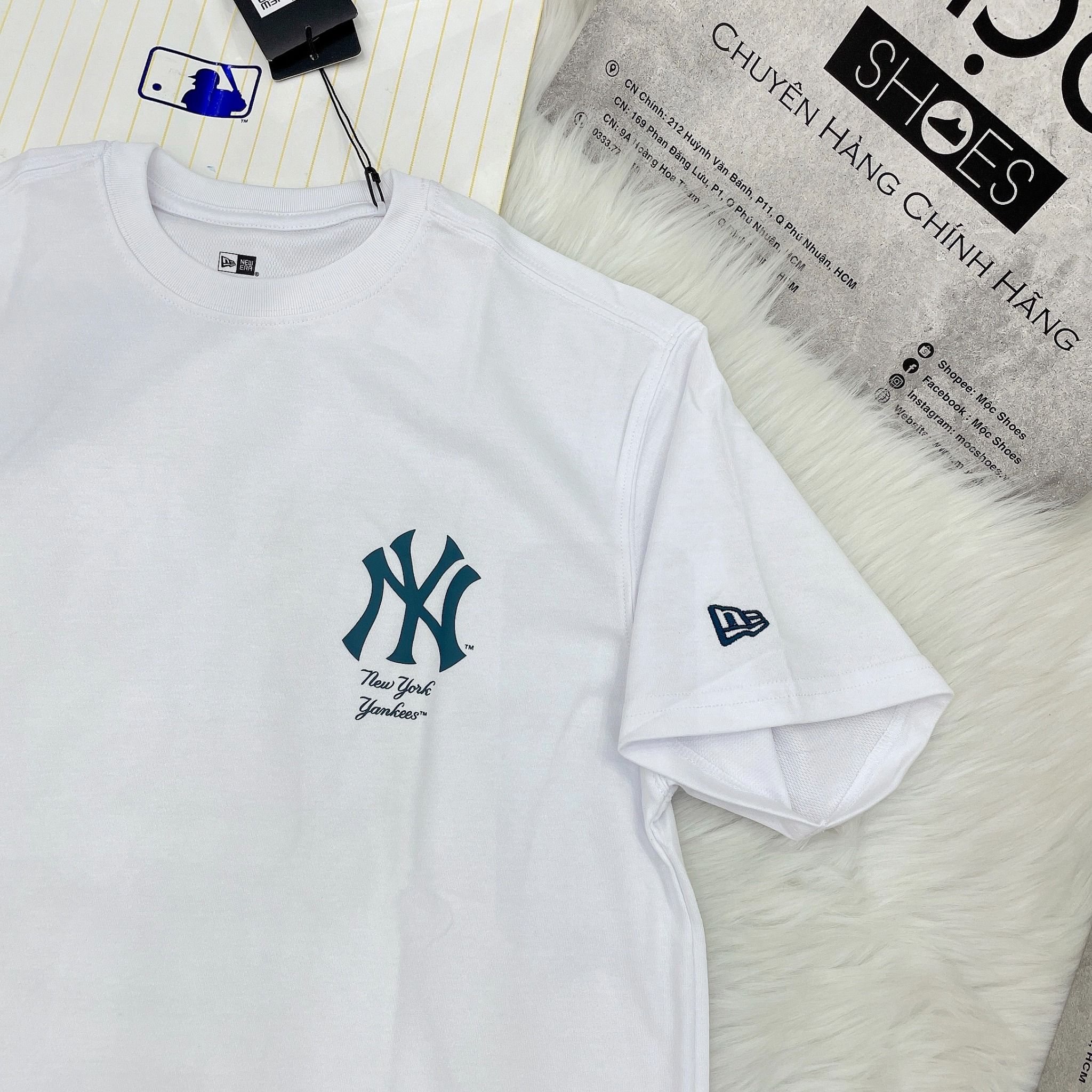 2130 - HÀNG CHÍNH HÃNG - ÁO THUN NEW ERA - LETTERING - WHITE - CODE: 14179159