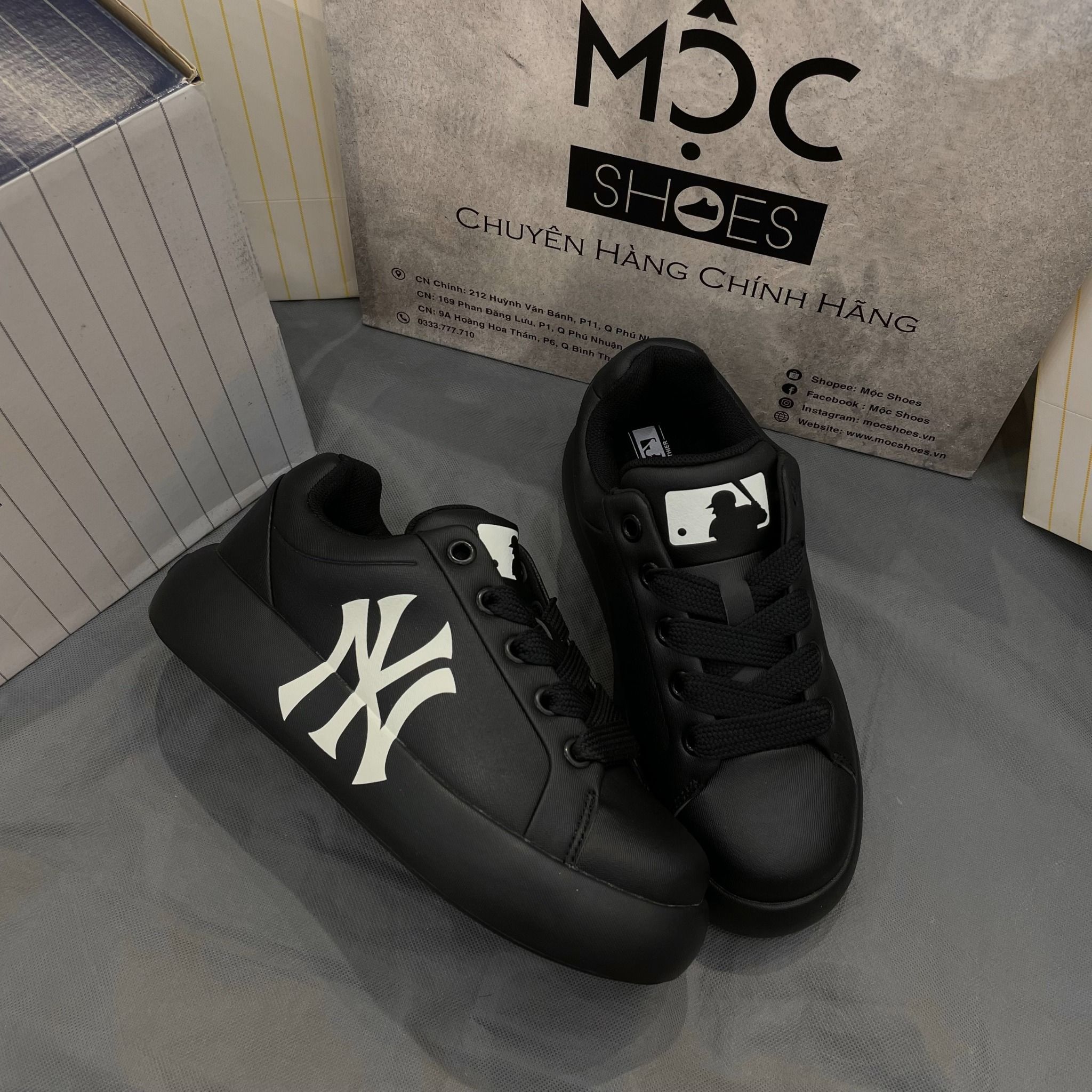 2137 - HÀNG CHÍNH HÃNG - GIÀY MLB CHUNKY CLASSIC BASE NEW YORK YANKEES - CODE: 3ASXCCB4N