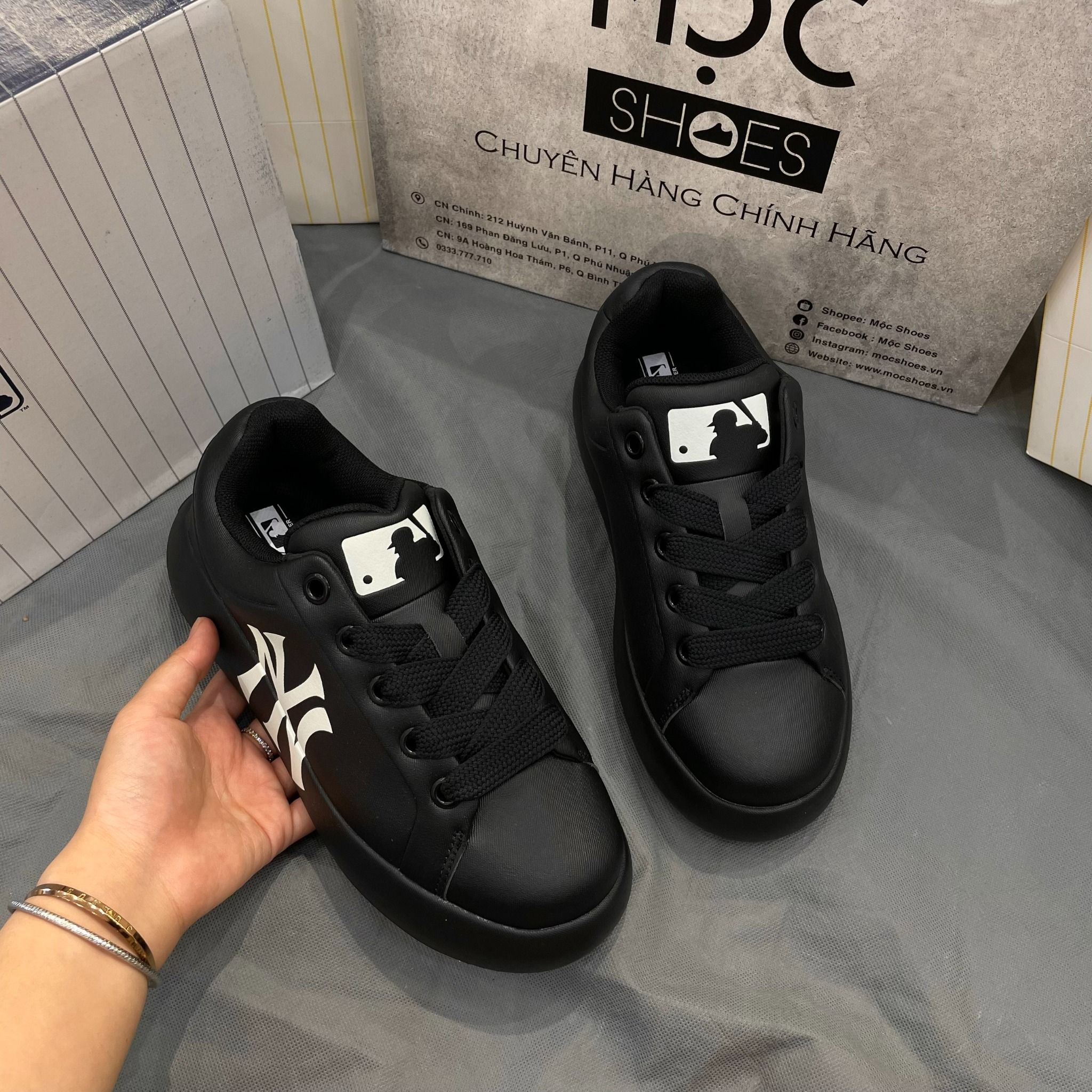 2137 - HÀNG CHÍNH HÃNG - GIÀY MLB CHUNKY CLASSIC BASE NEW YORK YANKEES - CODE: 3ASXCCB4N
