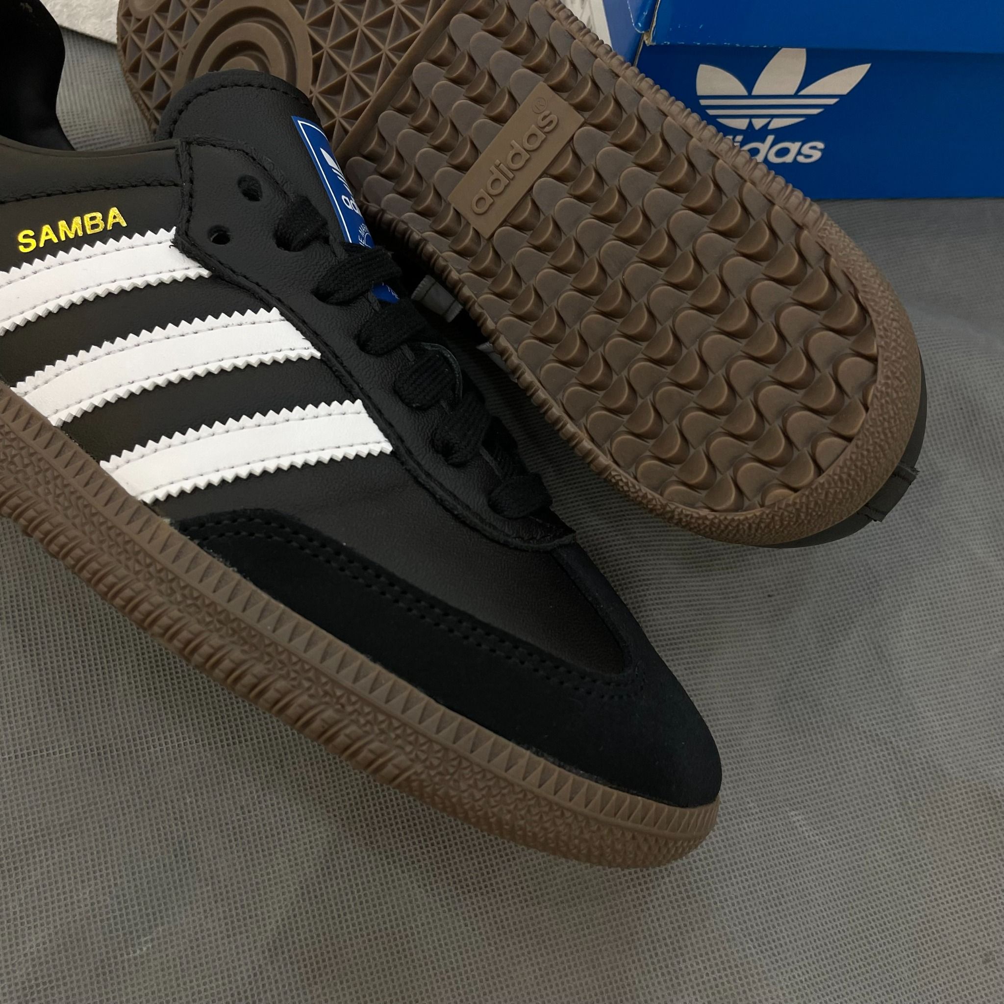 2144 - HÀNG CHÍNH HÃNG - GIÀY ADIDAS SAMBA OG CORE BLACK / CLOUD WHITE / GUM - CODE: B75807