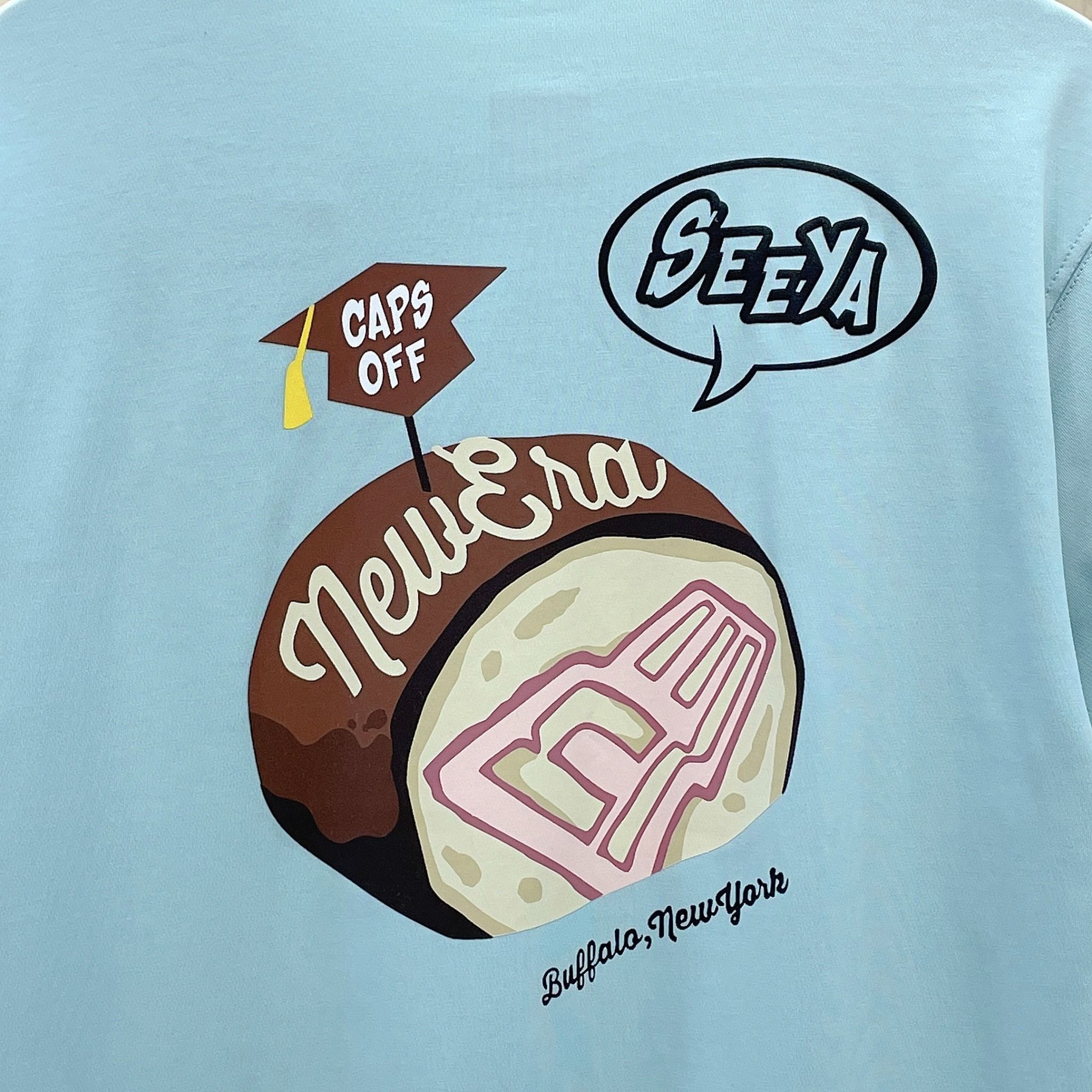 2166 - HÀNG CHÍNH HÃNG - ÁO THUN NEW ERA - NY CAPS OFF - BLUE - CODE: 13718806